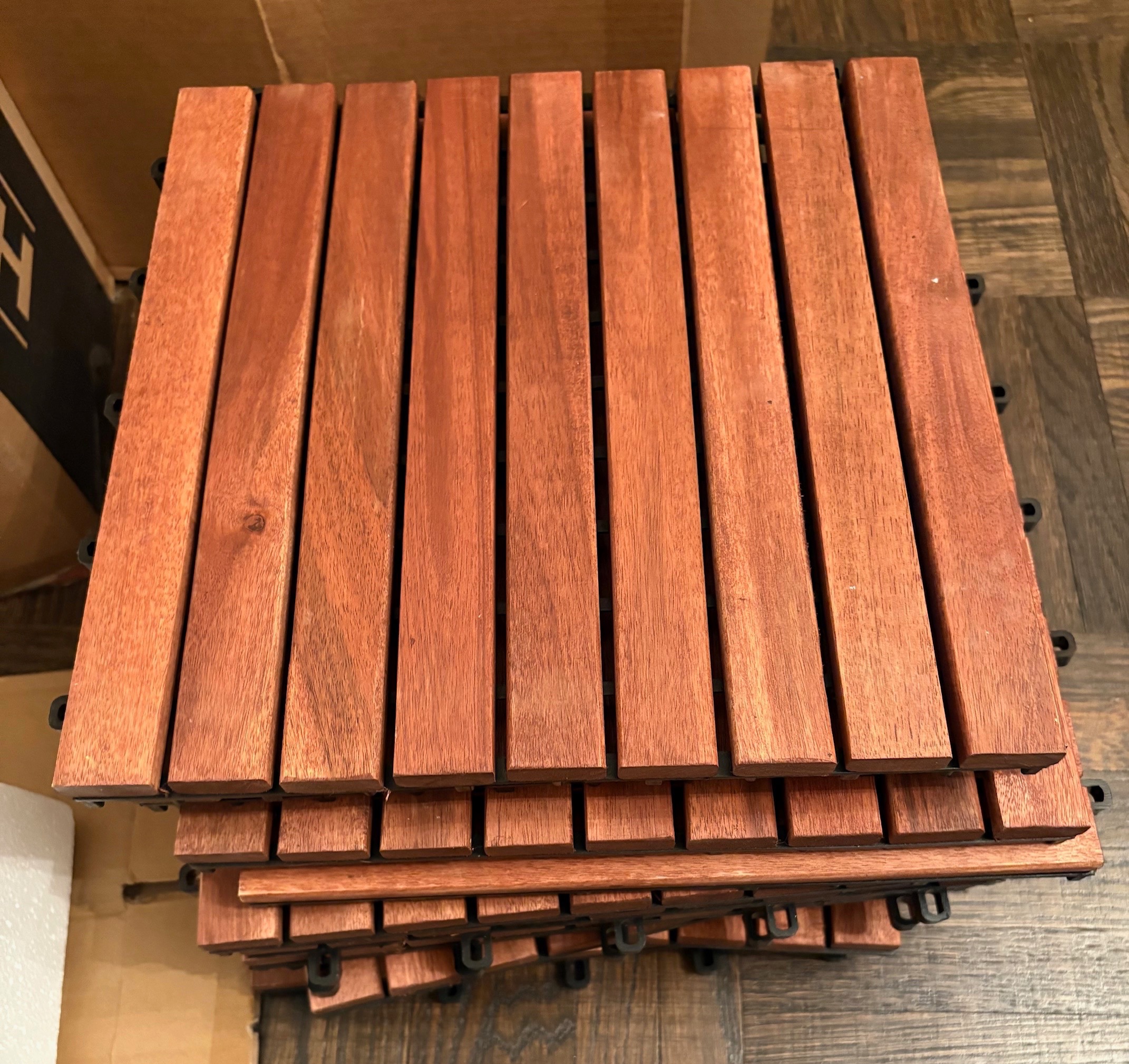 New Solid Teak Wood Deck Tiles - photo 4