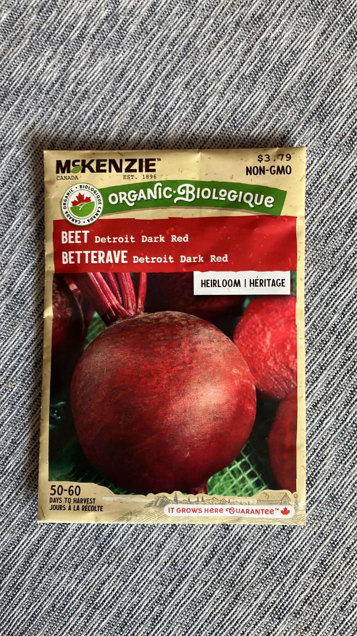 Beet Detroit Dark Red Seeds