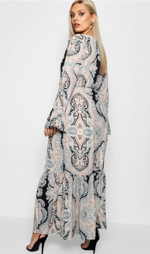 Brown long dress size L - photo 3