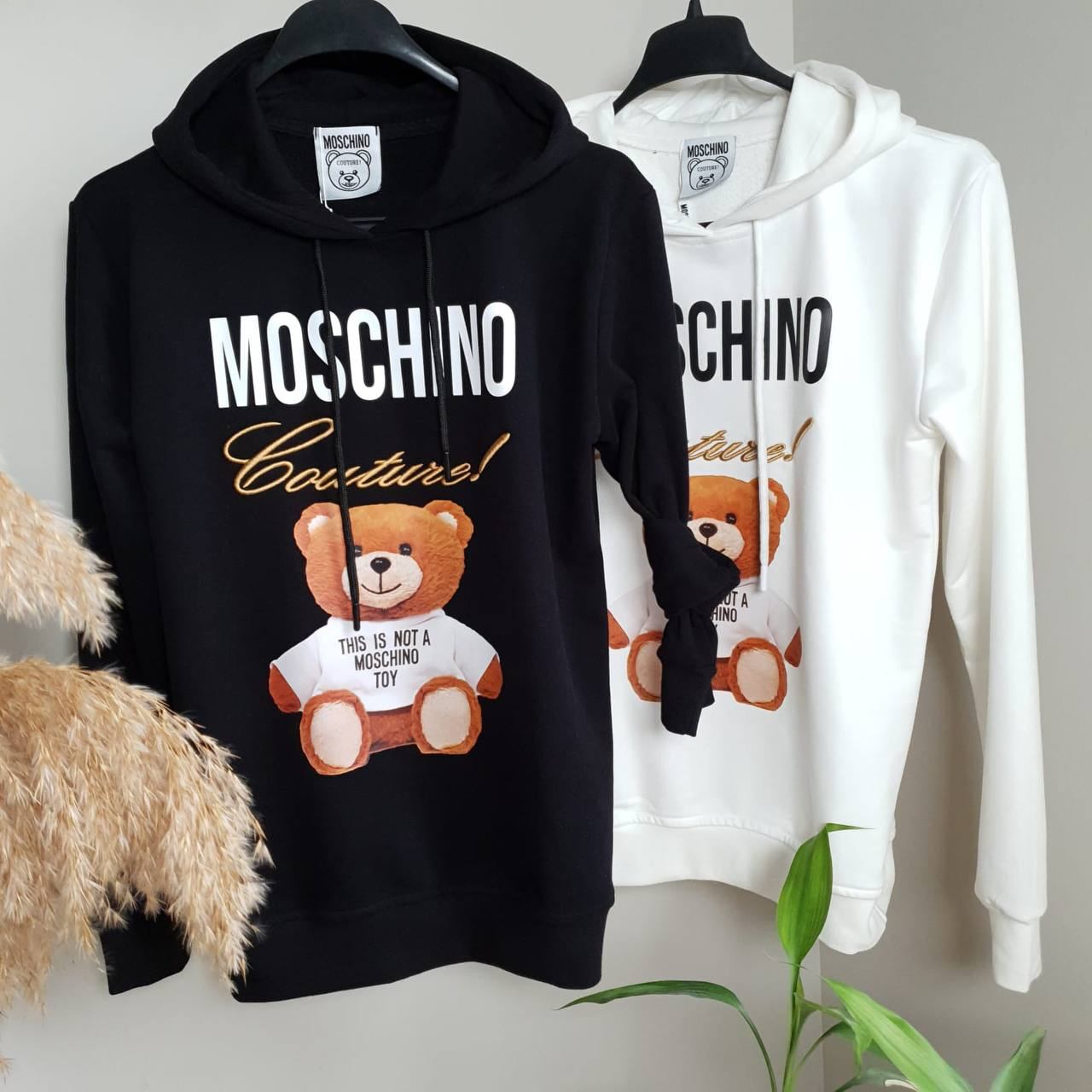 MOSCHINO COUTURE WOMEN’S HOODIE SWEATSHIRT – BLACK – NEW - photo 3