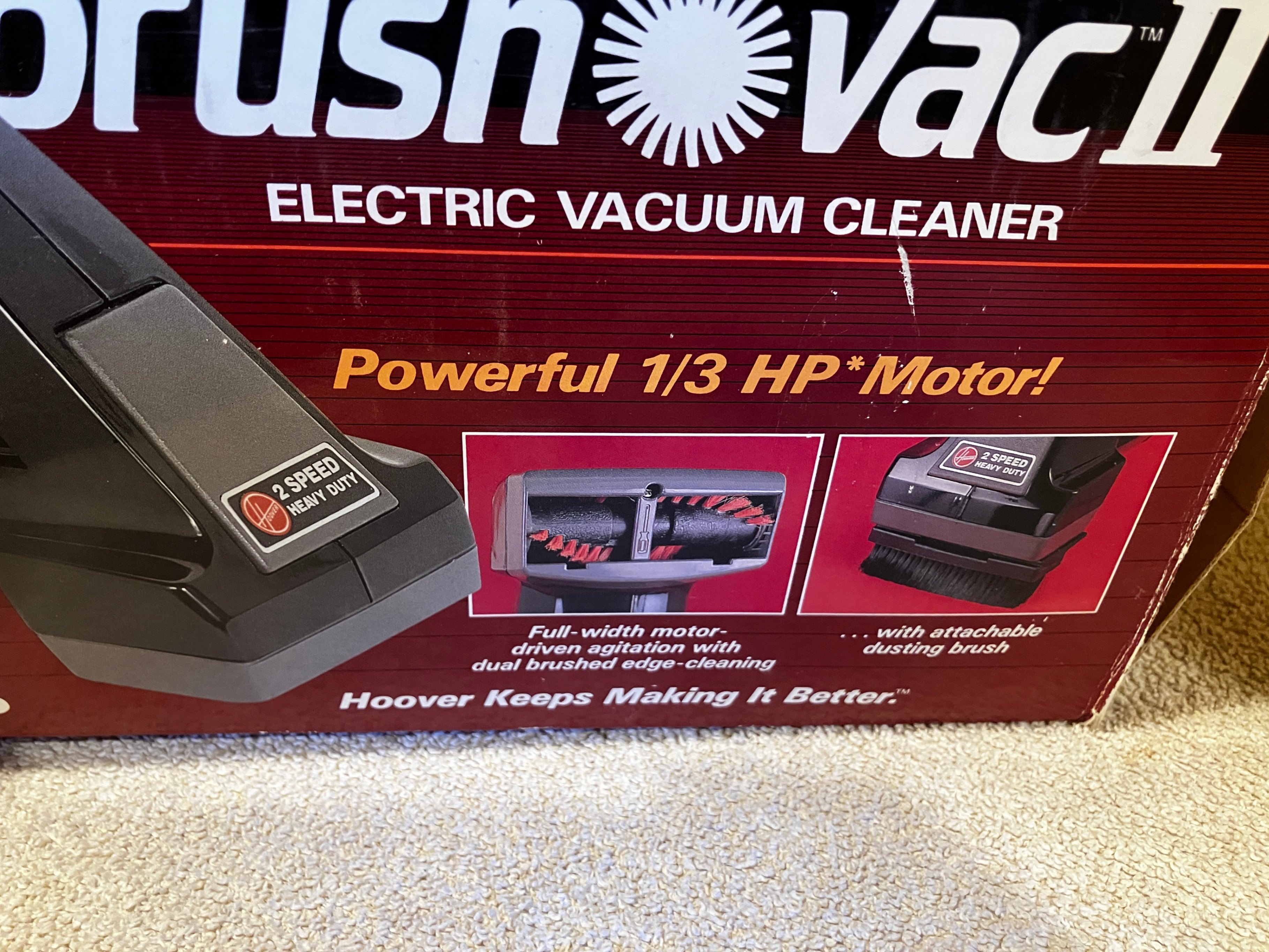Hoover 2-Speed Brush Vacuum, Model S1133 - photo 2