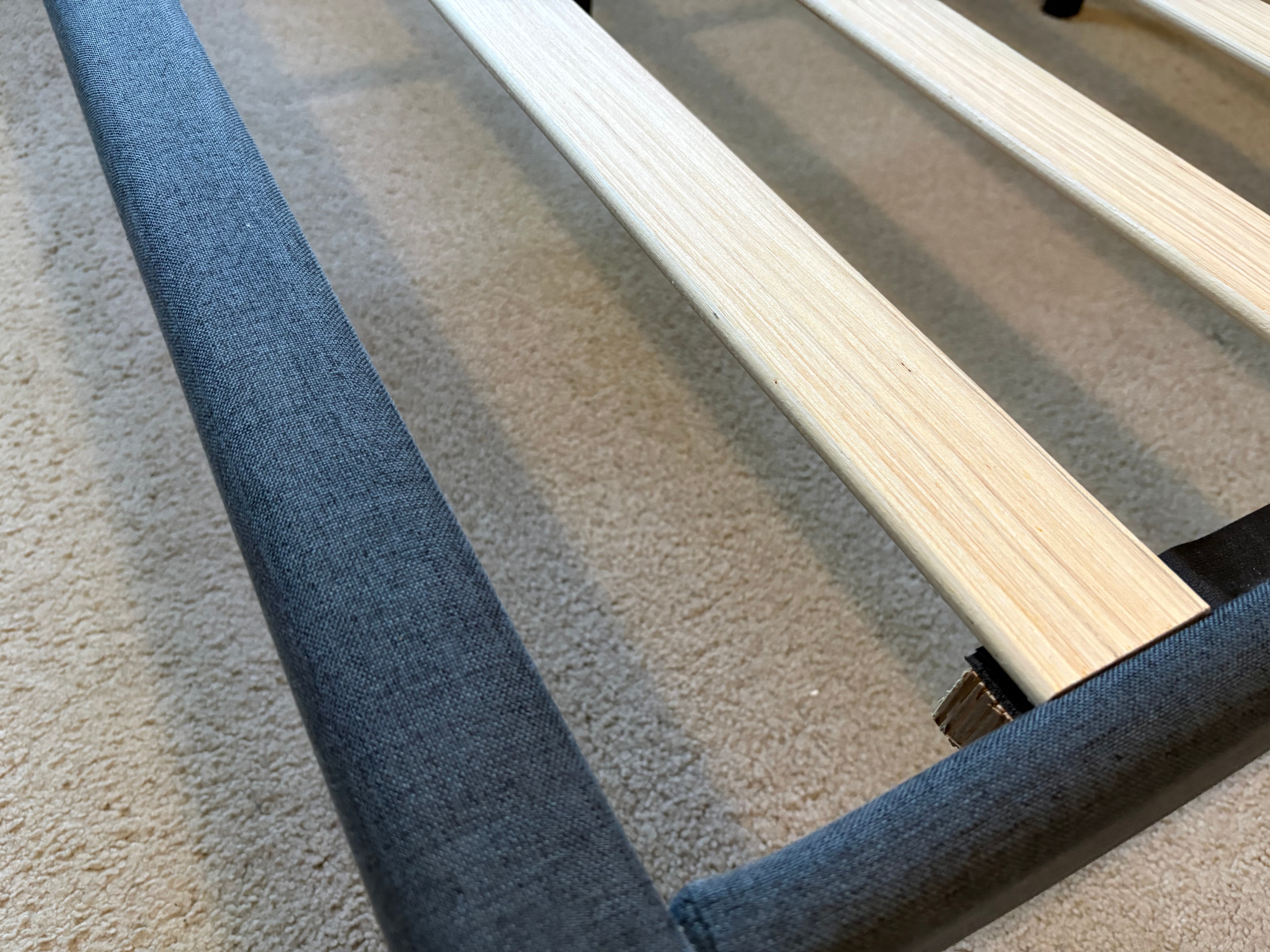 Queen Bed Frame with Headboard – Dark Grey - photo 5