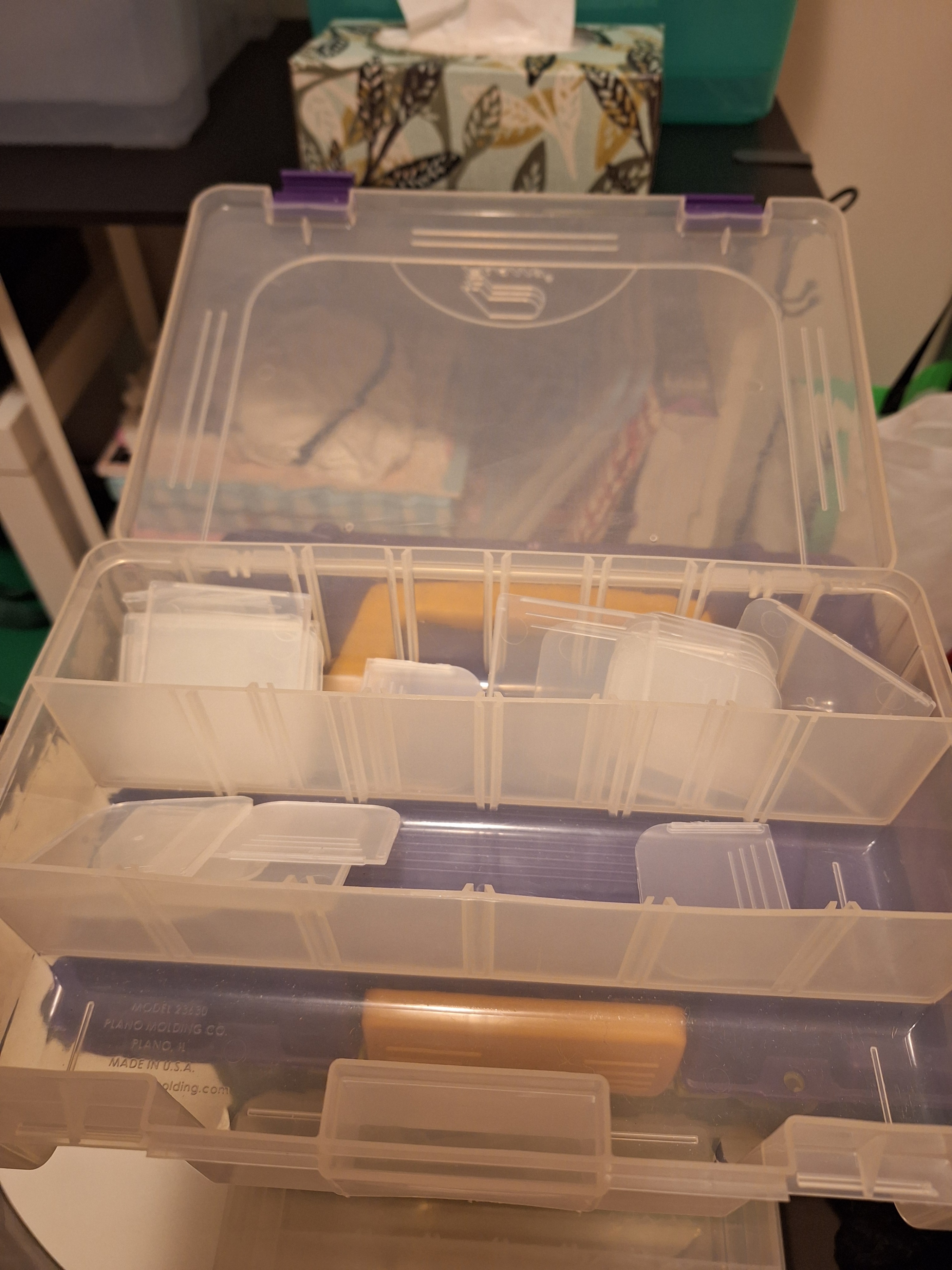 CREATIVE OPTIONS Green Purple Craft Organizer Case Large - photo 5