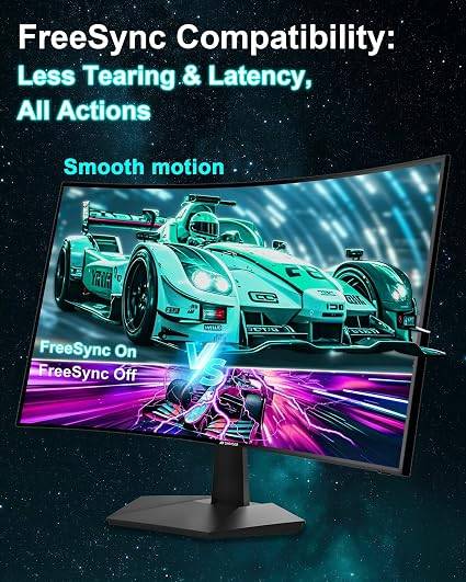 SANSUI 27-Inch Curved 160Hz Gaming Monitor (Model ES-G27C1L) - photo 4