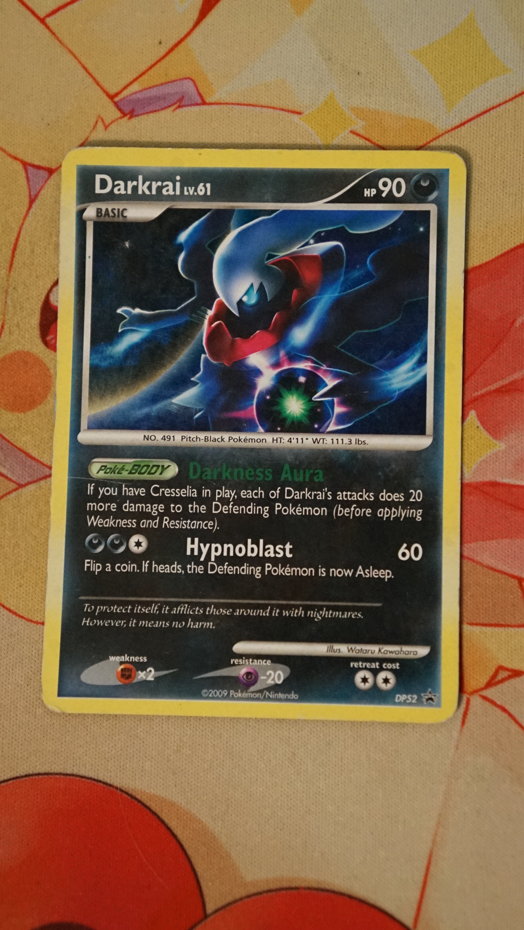 Pokemon Darkrai DP52 DP Promo Holo LP - photo 3
