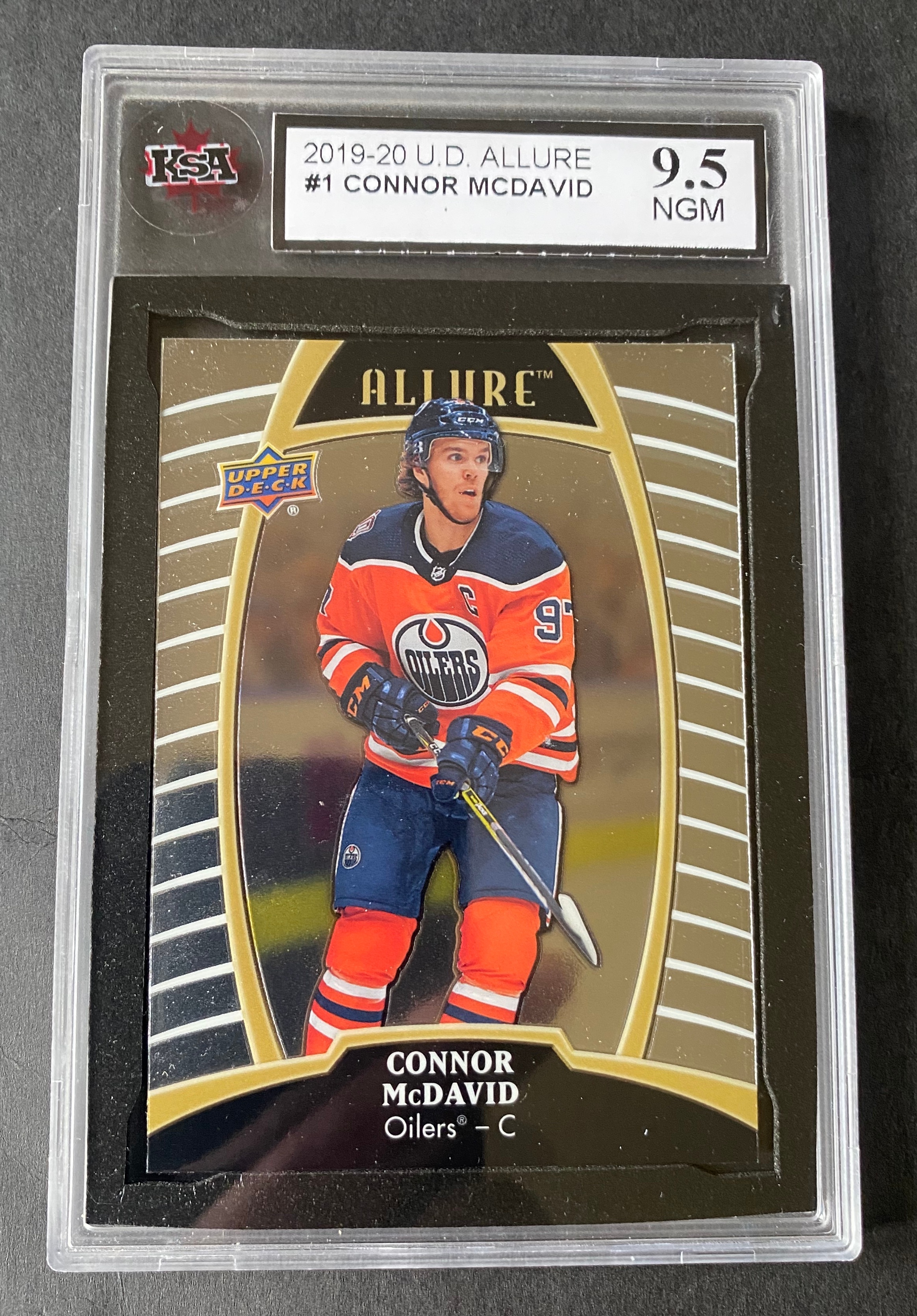 2019 Edmonton Oilers Connor Mcdavid Allure #1 KSA 9.5