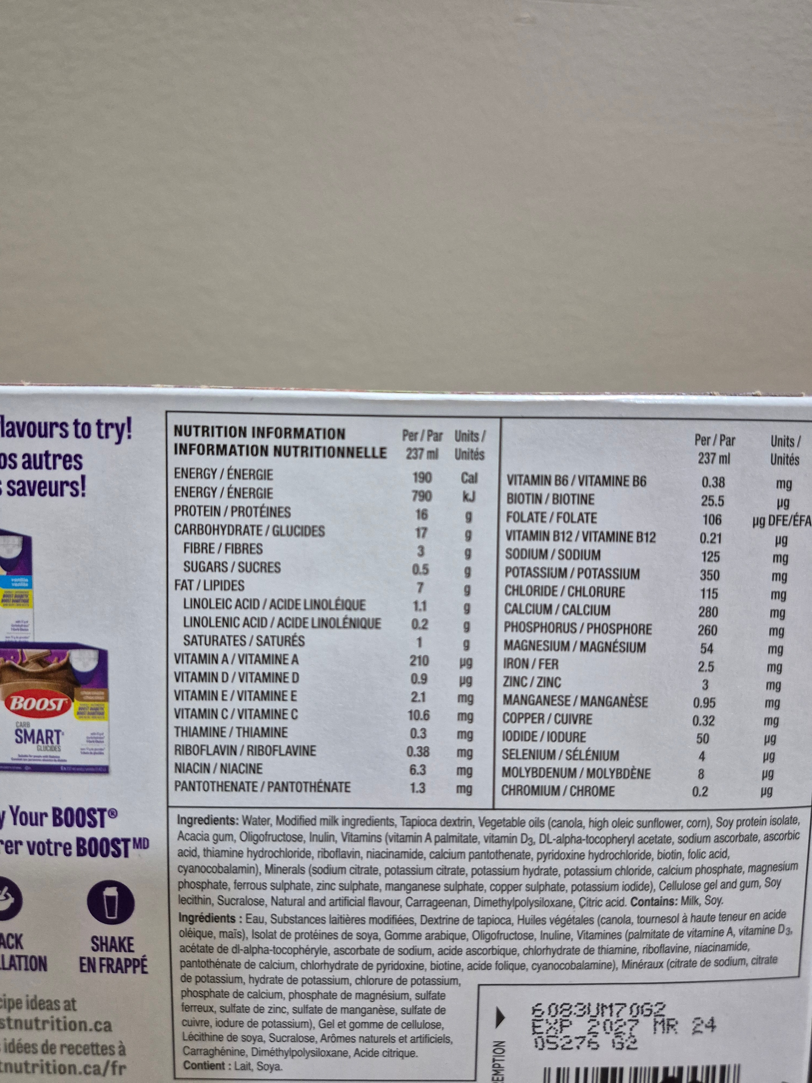 BOOST Carb Smart High Protein Drinks in Strawberry - photo 2