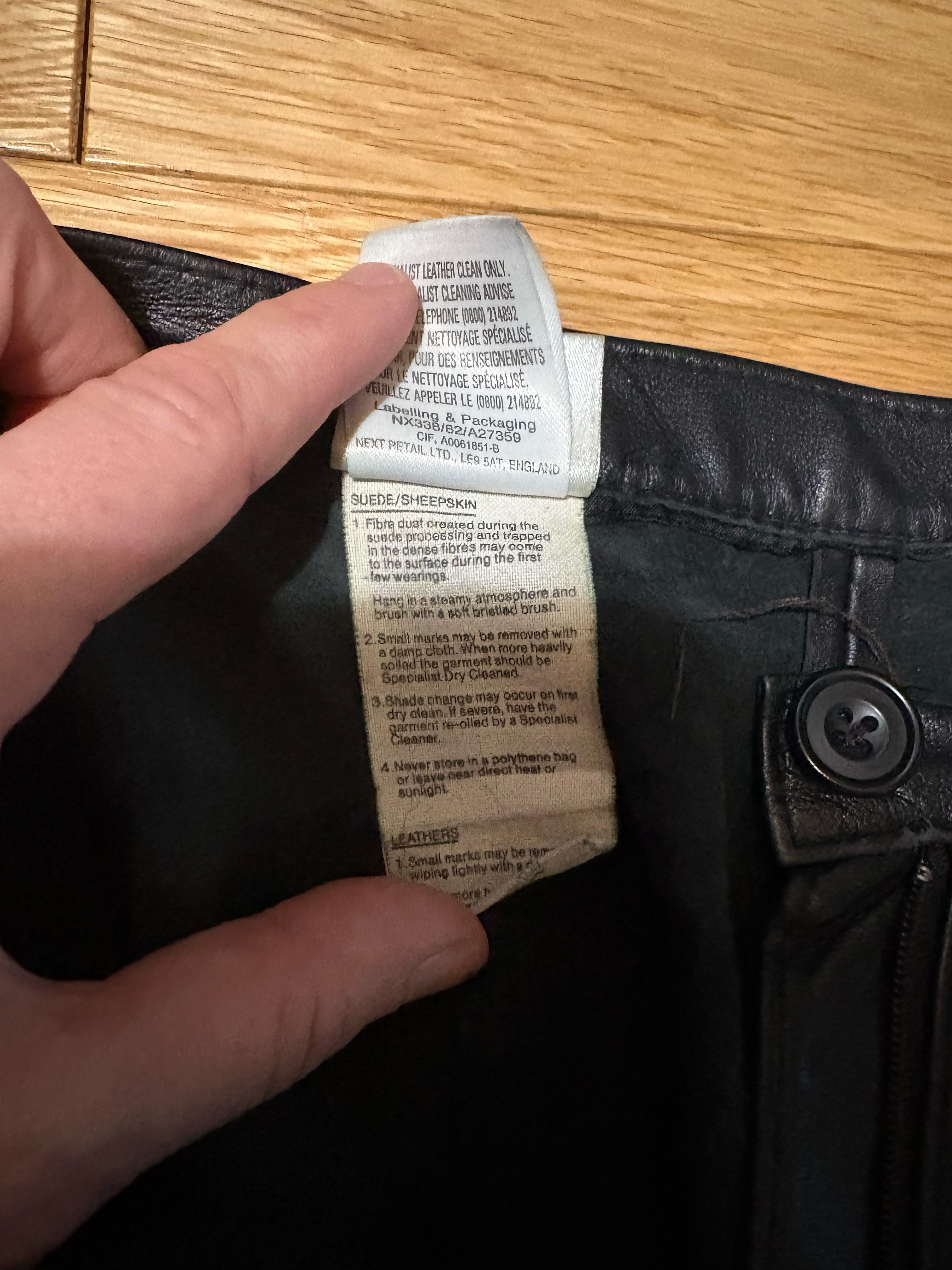 Genuine leather women's pants from UK - photo 4