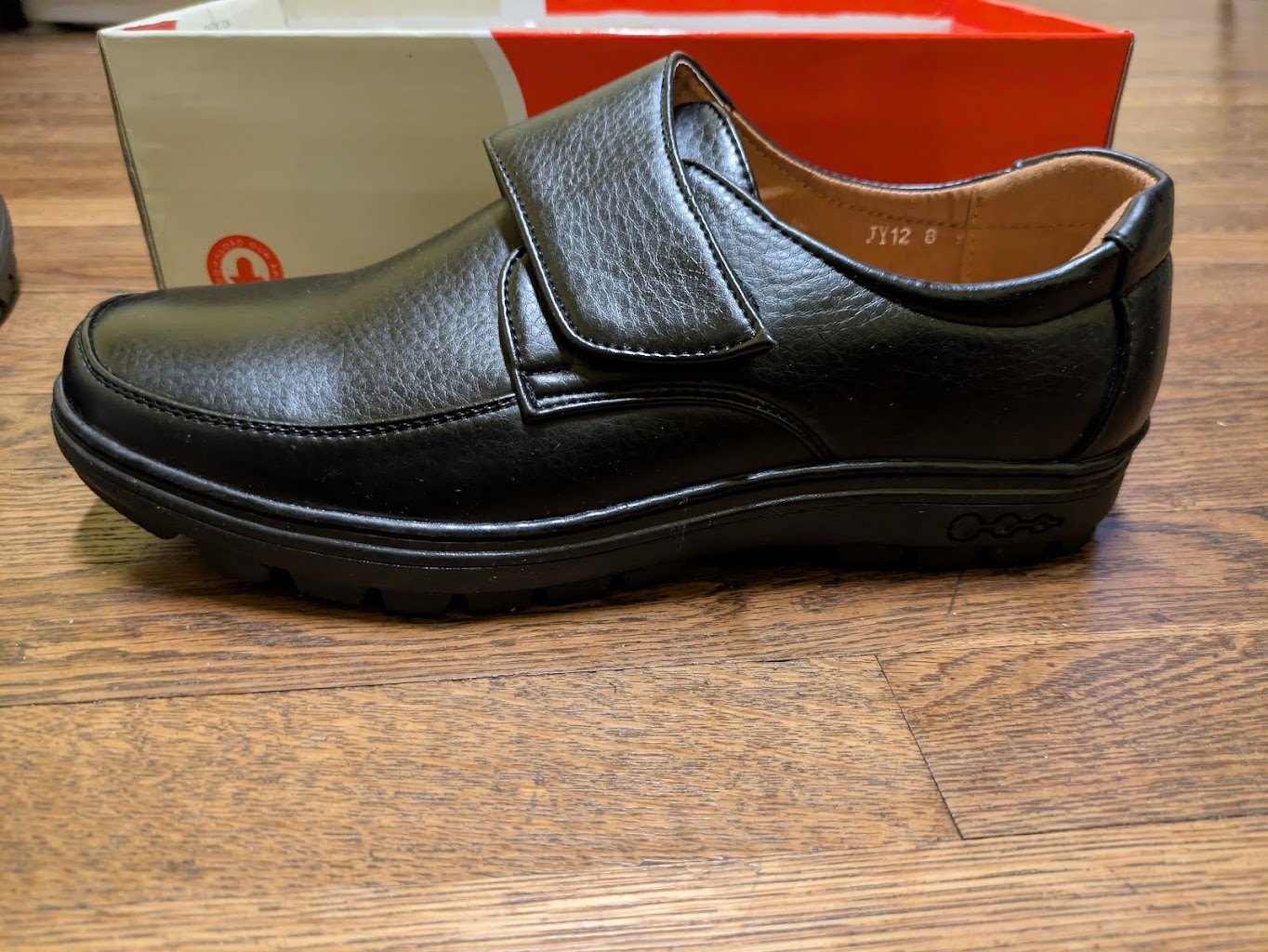 NEW CSO Slip On Velcro Shoes - Mens Size 8 Black