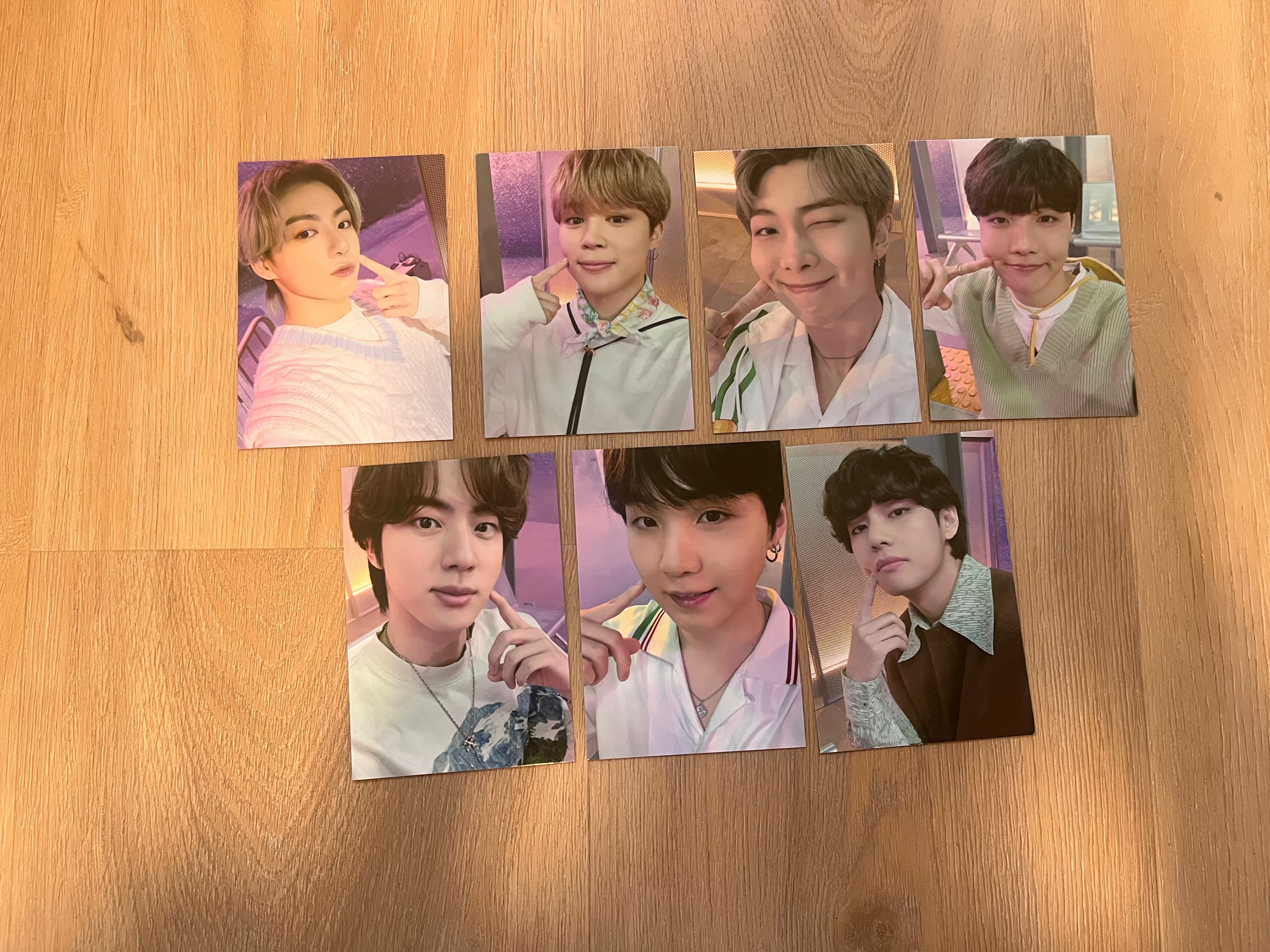 BTS SOWOOZOO Pajama Set Photocards – All 7 Members - photo 3