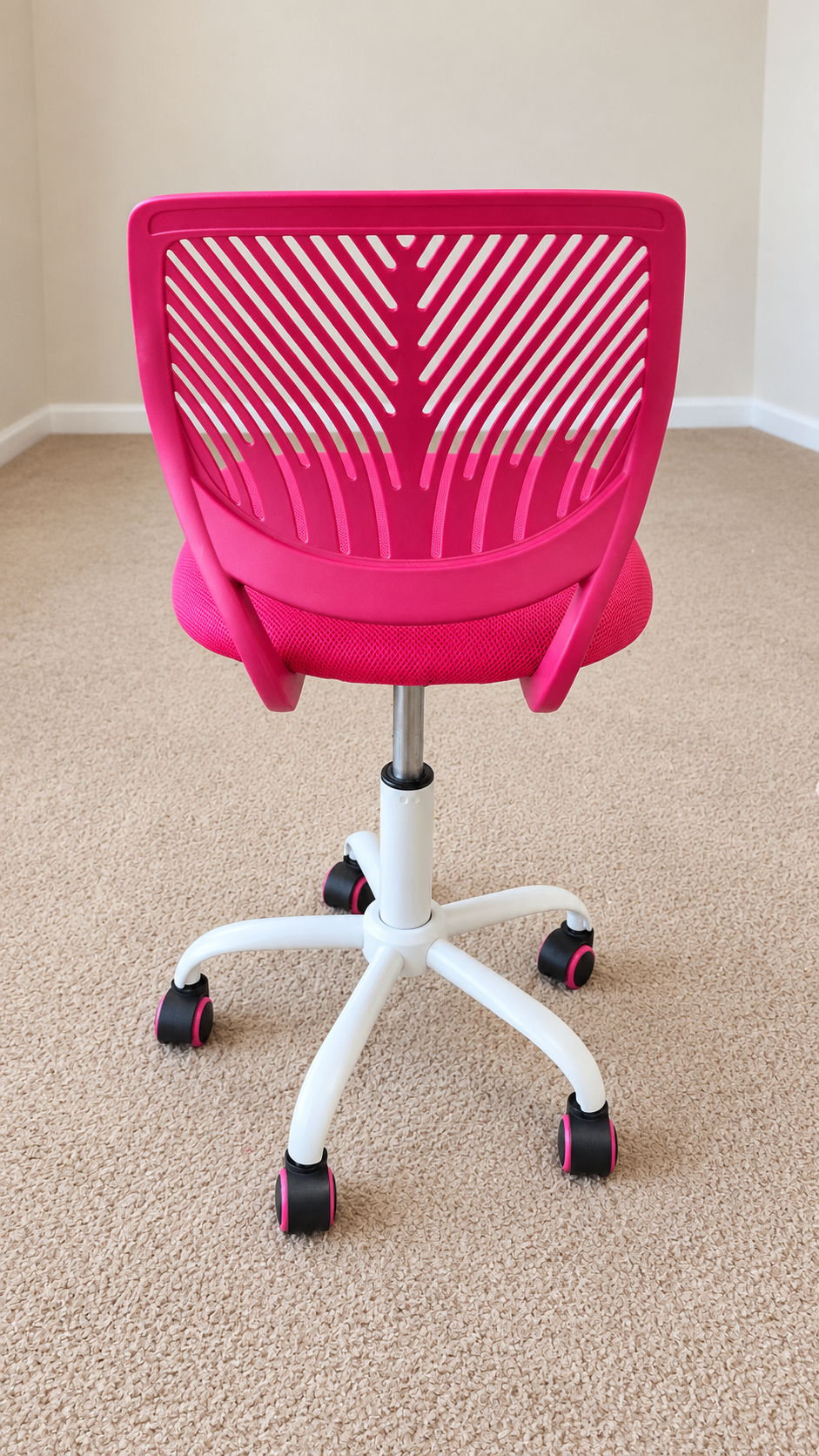 Kids Ergonomic Swivel Desk Chair (Pink & White) – Moving Sale! - photo 2