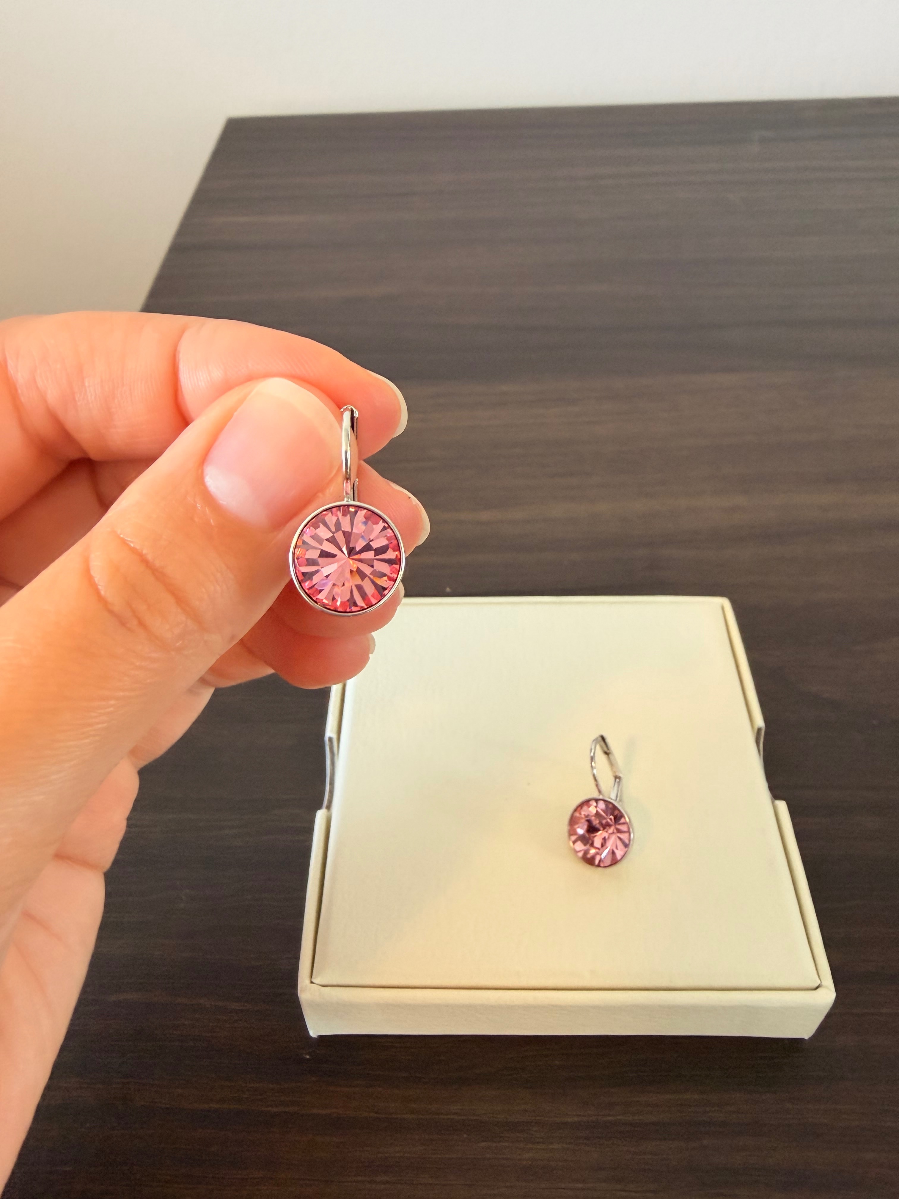 MYJS Bella Pink Crystal Drop Earrings - photo 2