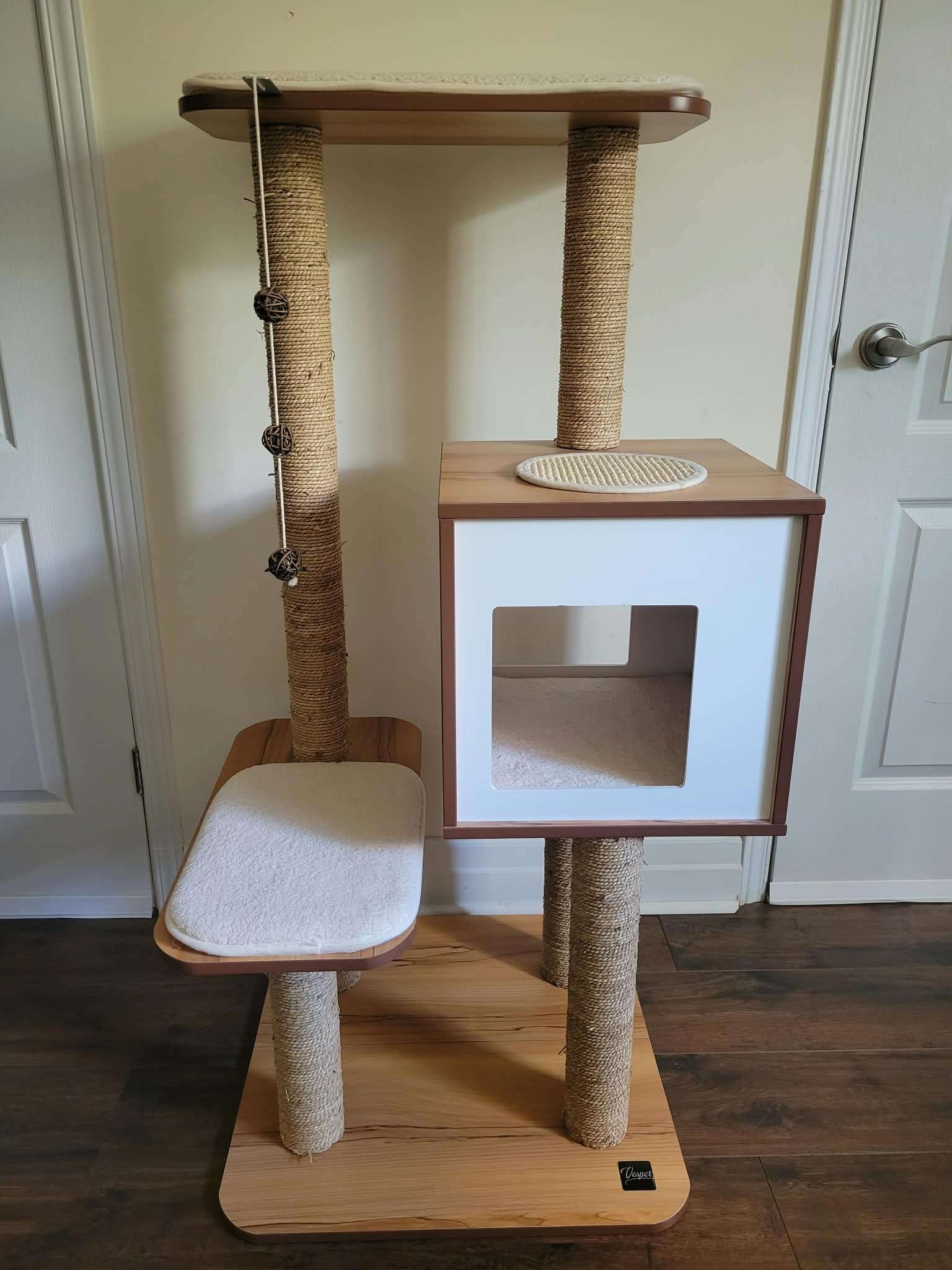 Catit Vesper High Base 122-cm Cat Tree, Walnut - photo 2