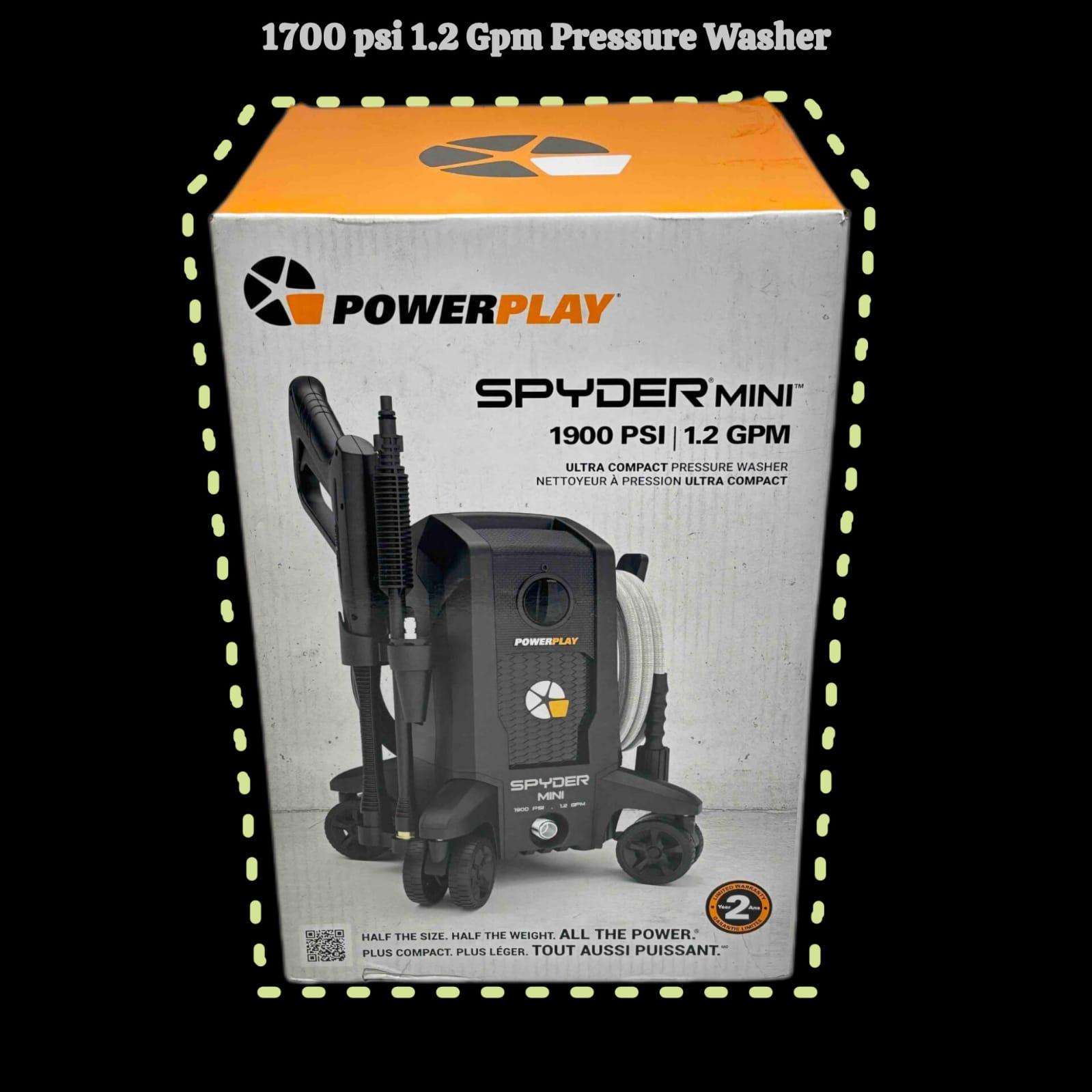 1700 PSI Electric Pressure Washer (1.2 GPM)