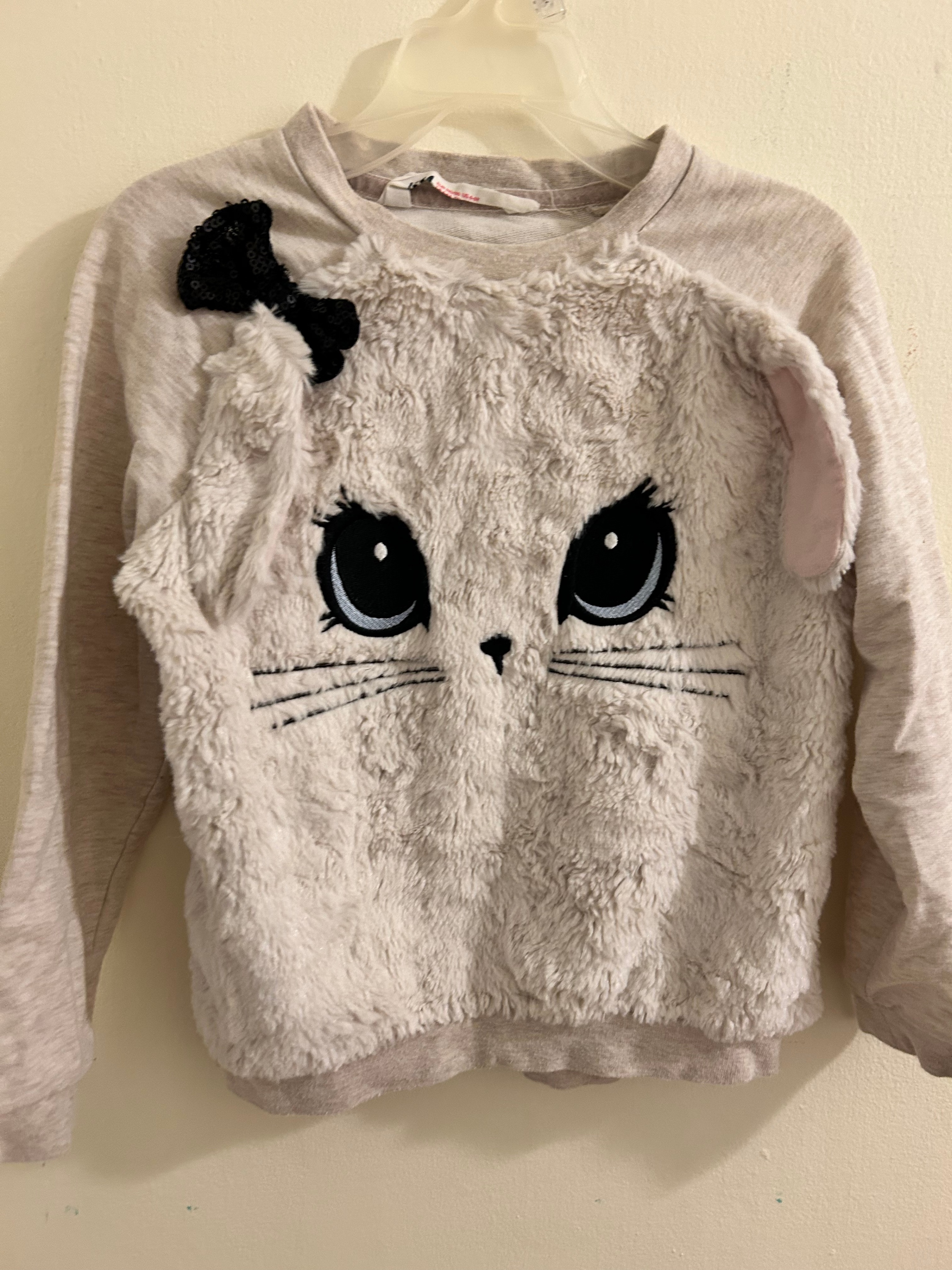 H&M Cat Faux Fur Sweater