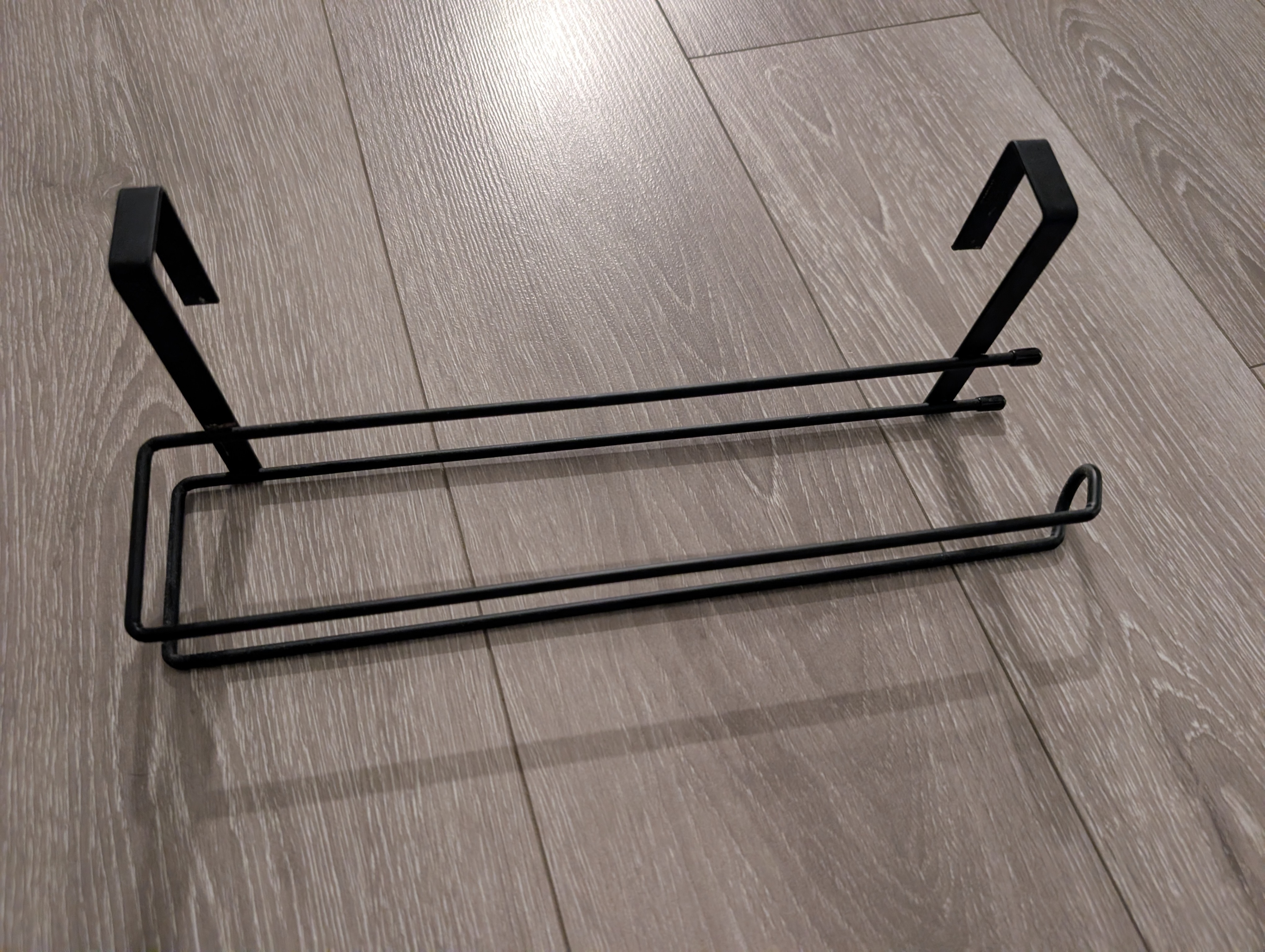 Black Over-Door Towel Rack – Moving Sale