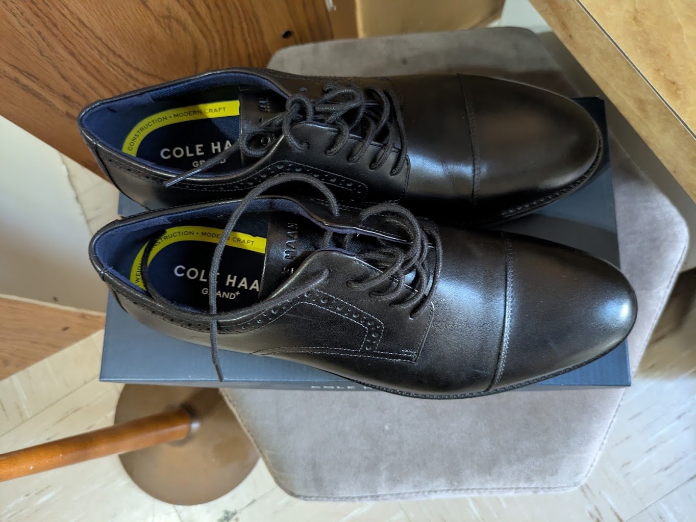 BRAND NEW Cole Haan Mens Grand+ Cap Toe Oxford Dress Shoes Sz 9 - photo 4