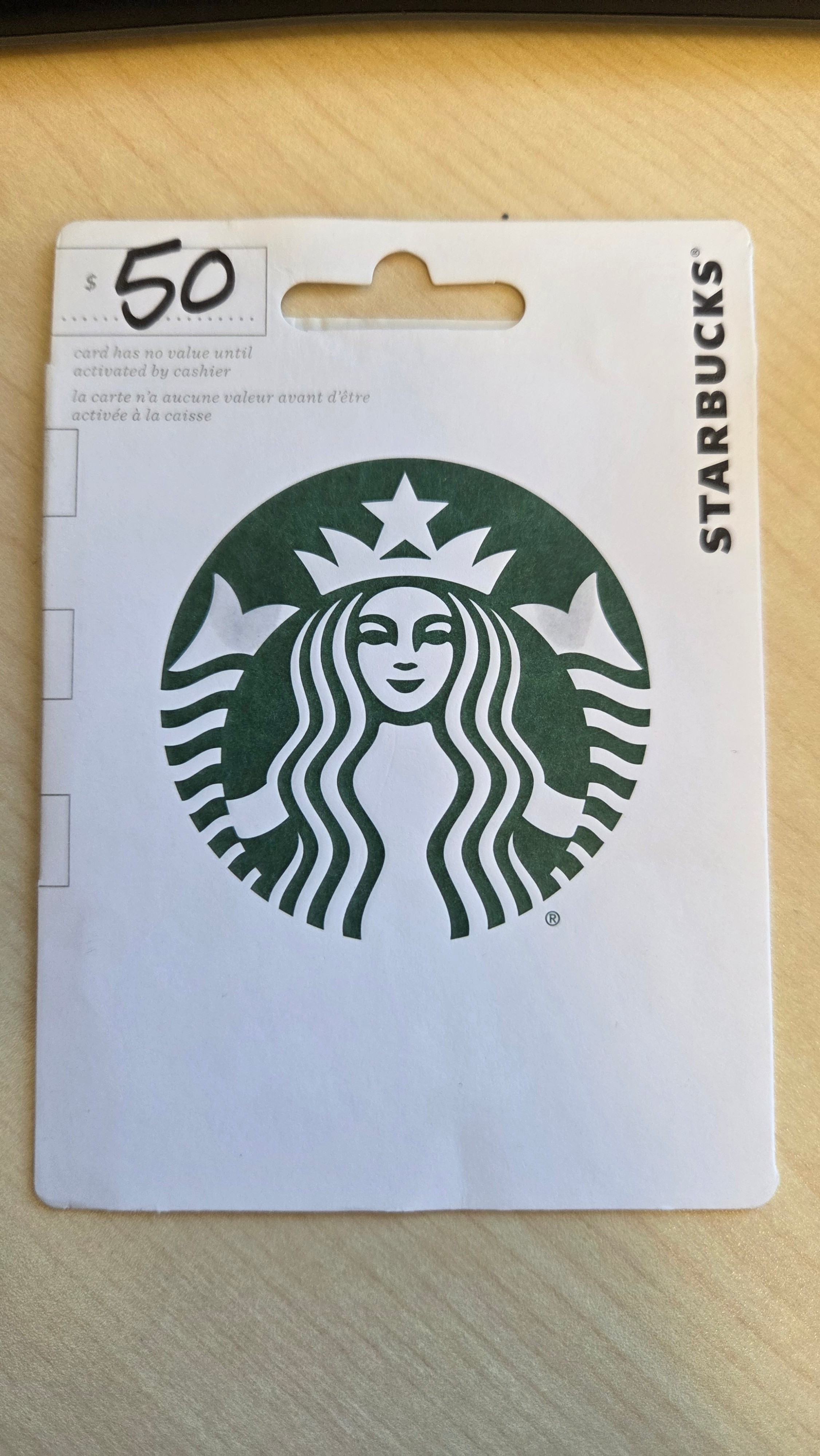 $50 Starbucks Gift Card – Selling for $47