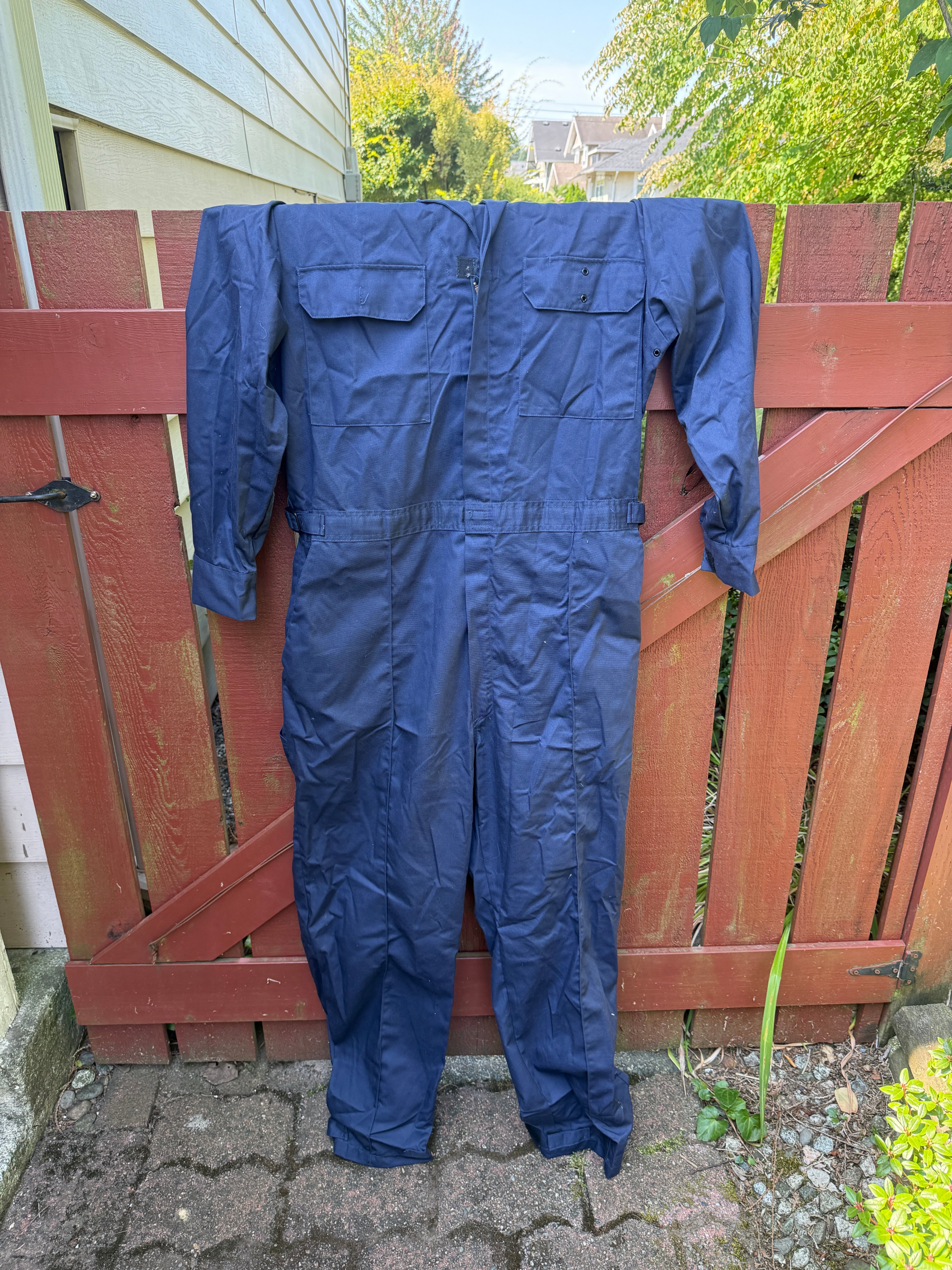 Dark Navy Blue Work Coveralls – New & Used – Large / XL - photo 3