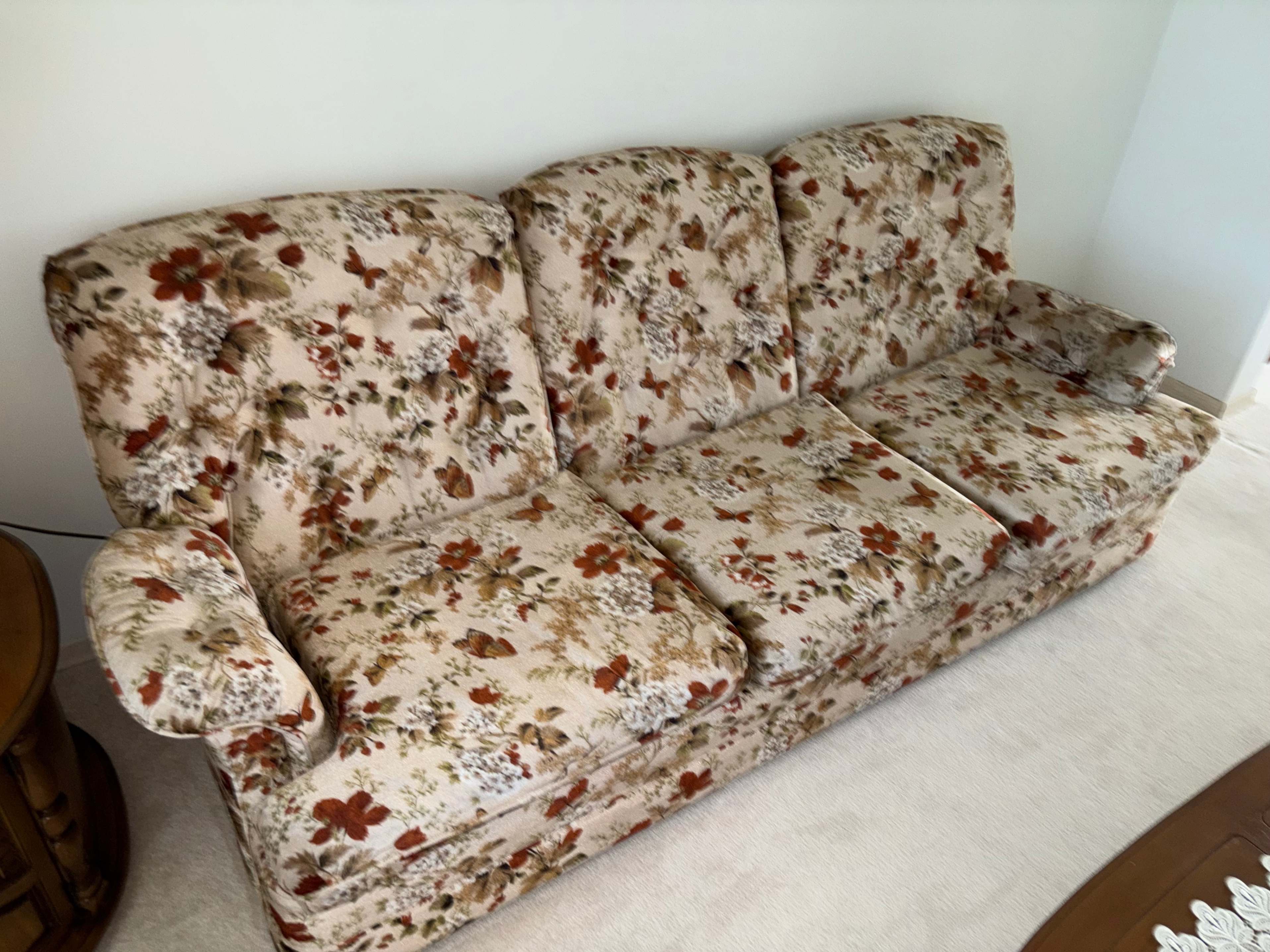 Floral Sofa, Armchair and Loveseat Set - photo 2