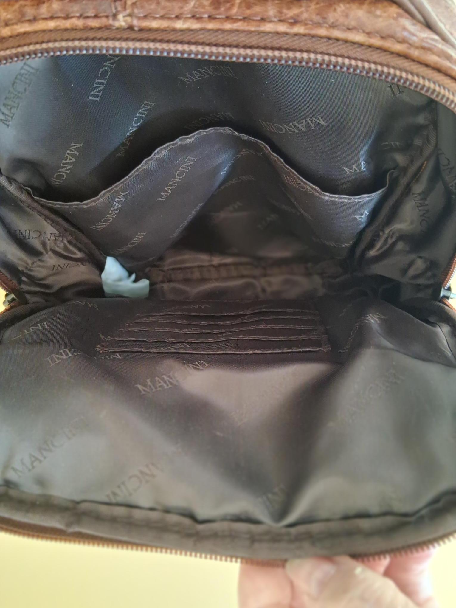 Mancini Brown Leather Crossbody Bag - photo 5