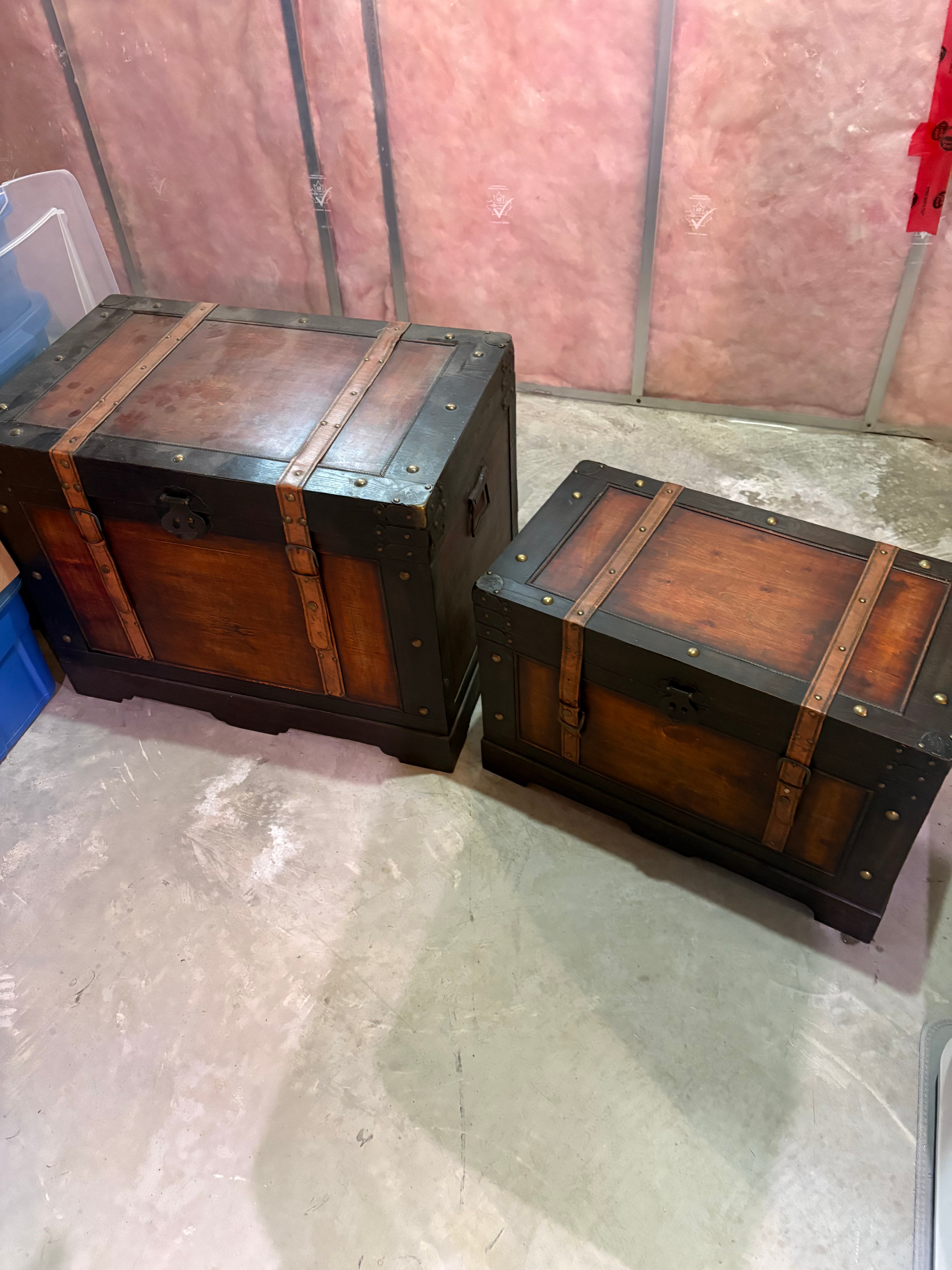 Vintage Style Wooden Storage Chests - photo 2