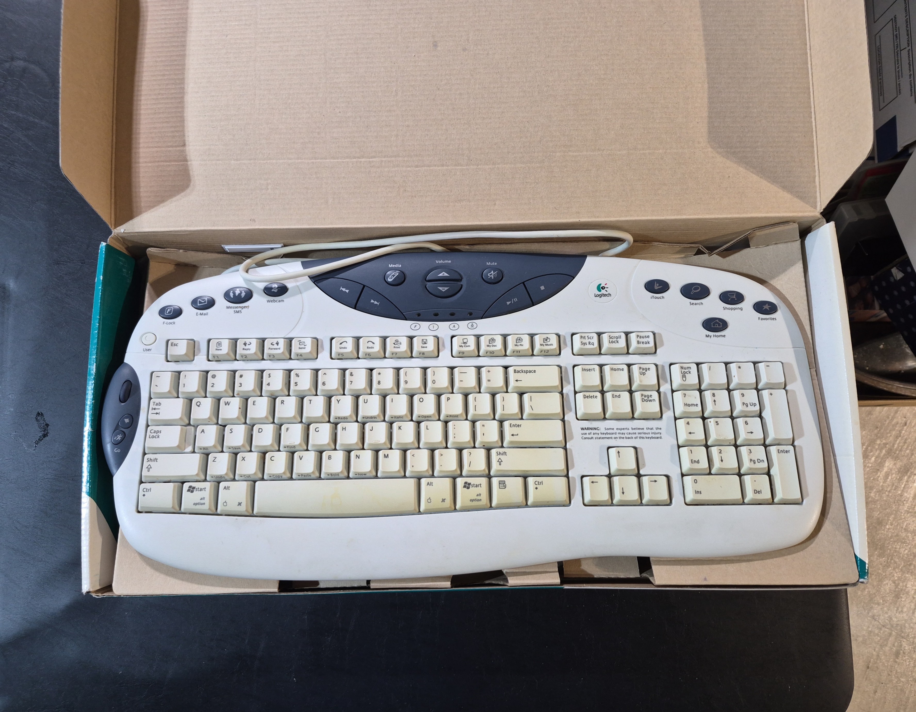 Vintage Logitech Internet Navigator Keyboard