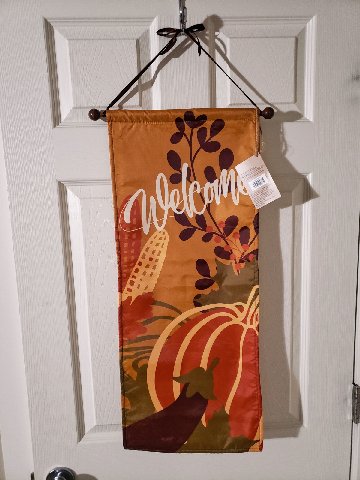 NEW! Fall Welcome Hanging Wall or Door Scroll