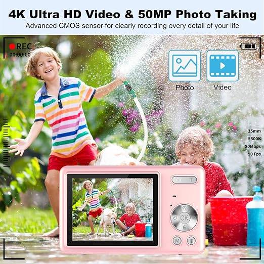 4K Digital Vlogging Camera (Pink) - photo 3