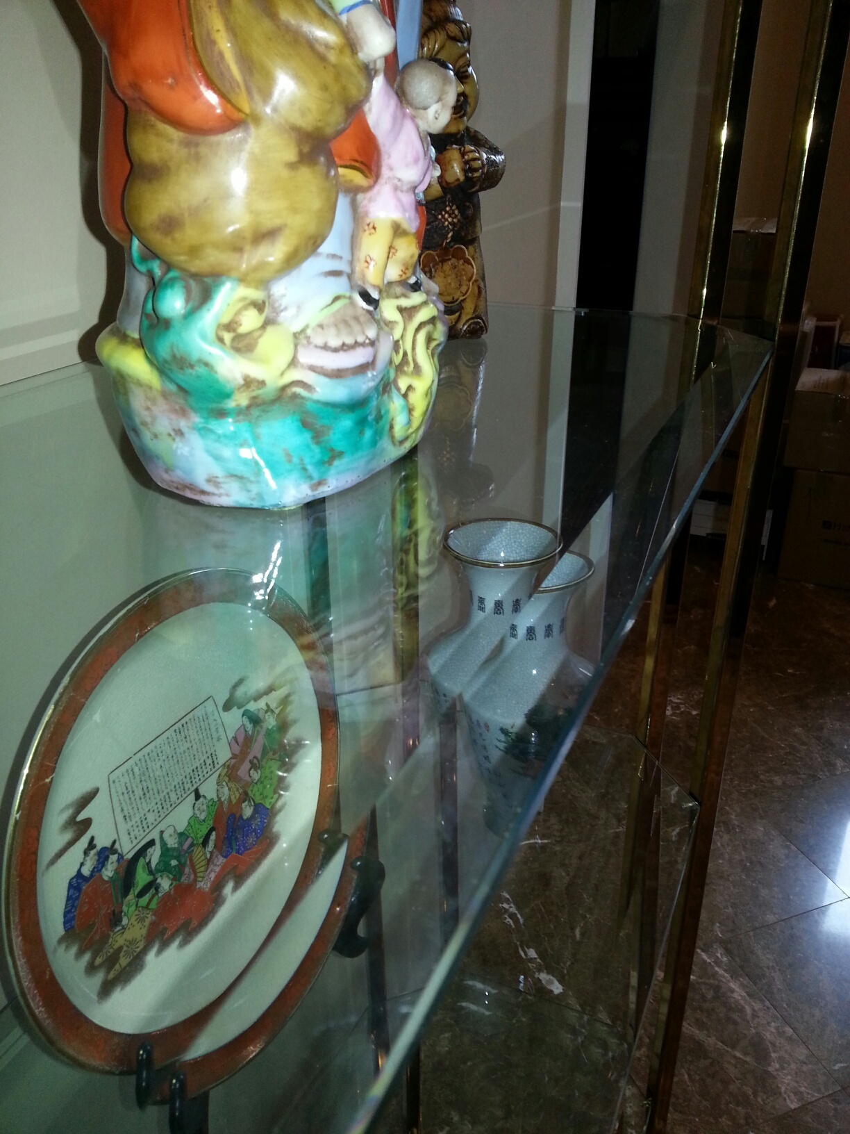 Brass & Glass Etegere - photo 2