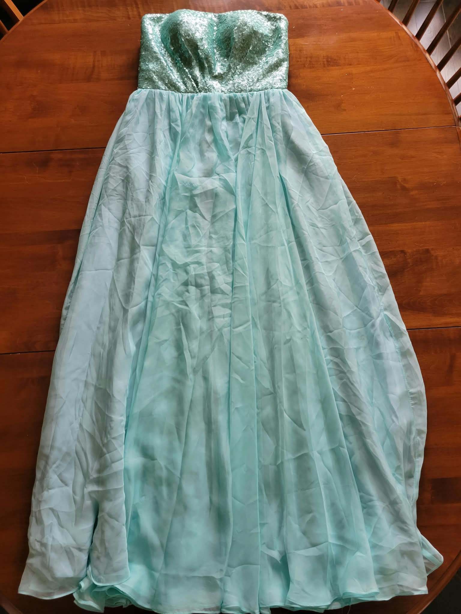 Strapless Sequin Bodice Maxi Dress - photo 3