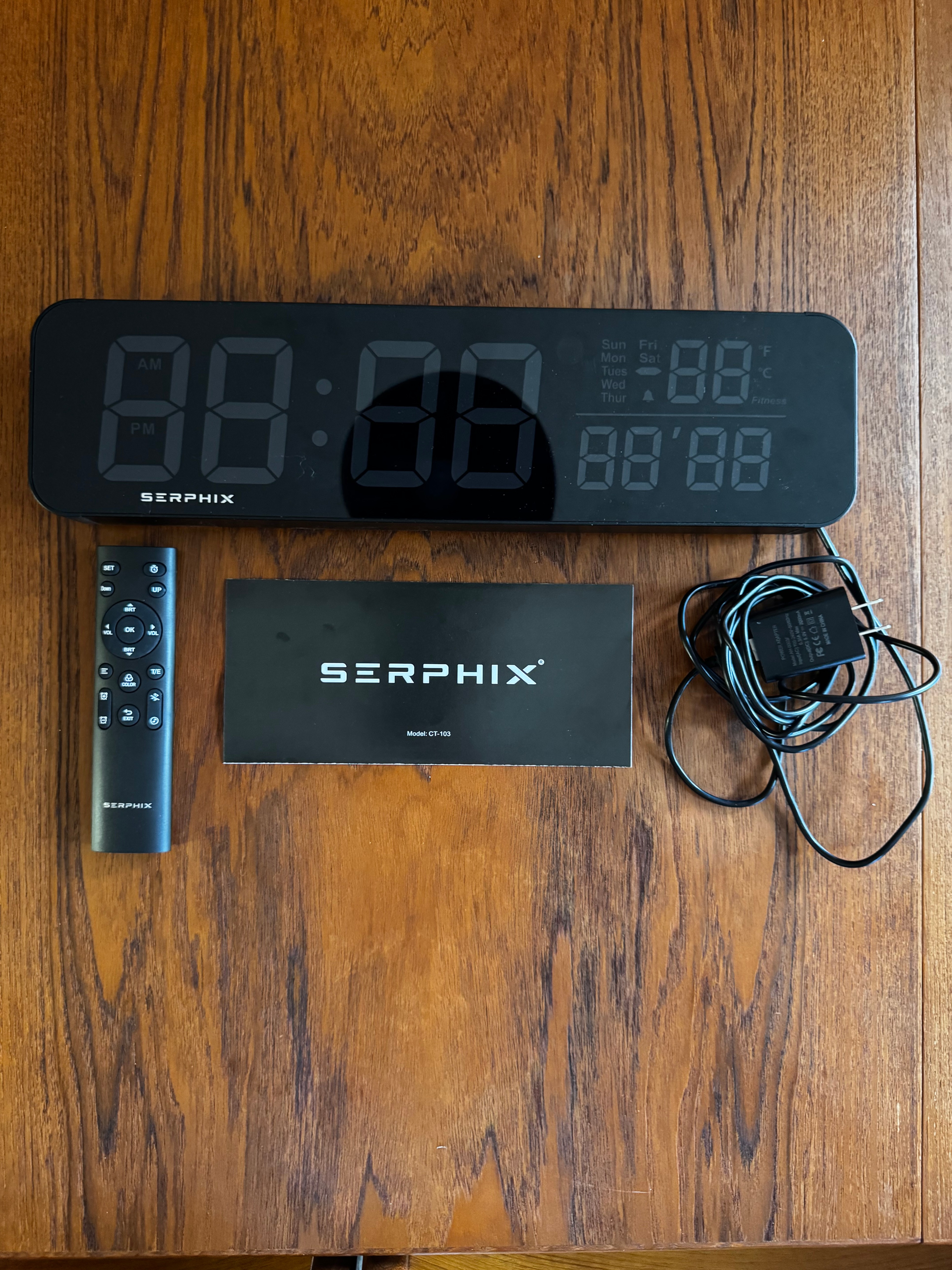 SERPHIX CT-103 Gym Workout Timer Clock (Remote & App) - photo 2
