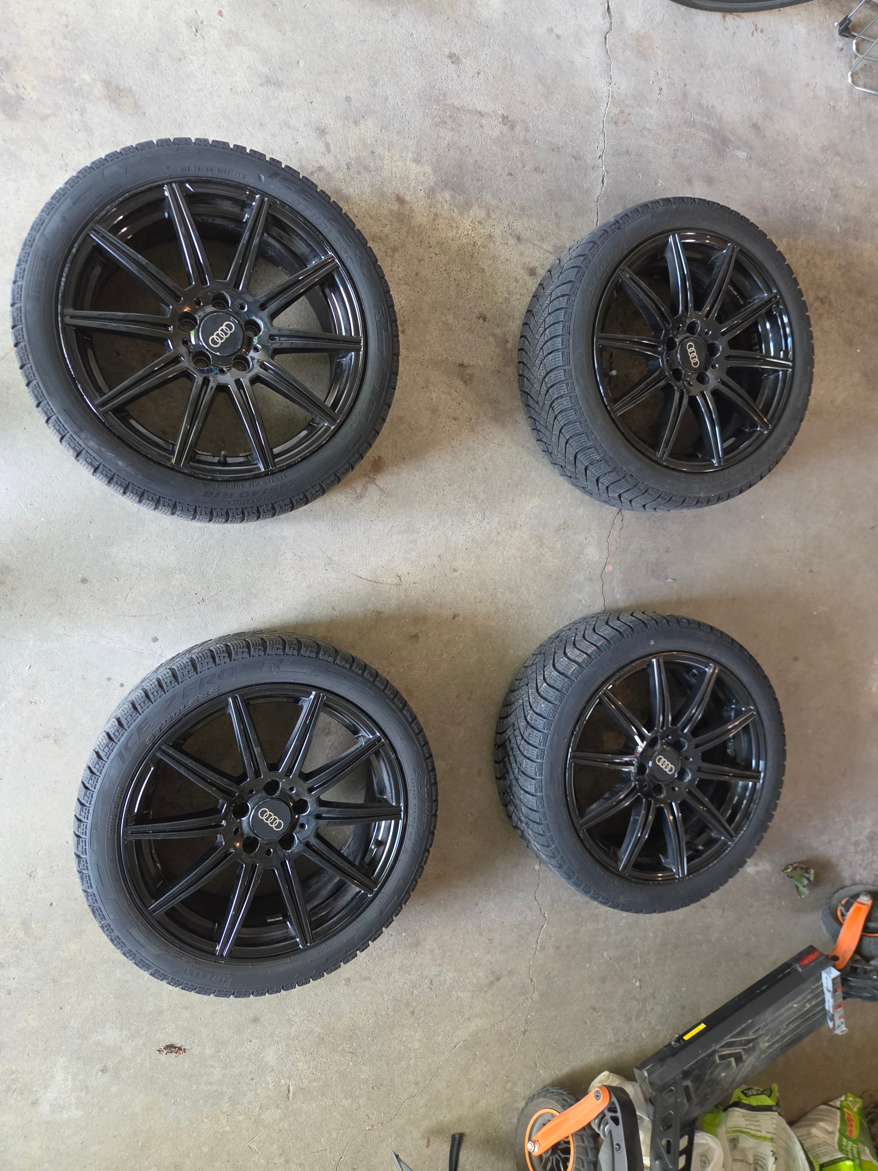 Audi Pirelli Winter Tires and Rims