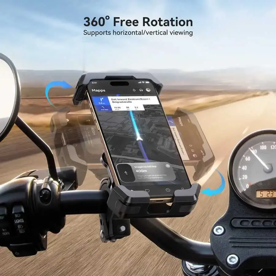 JOYROOM JR-ZS428 Shockproof Bike Phone Mount - Black - photo 4