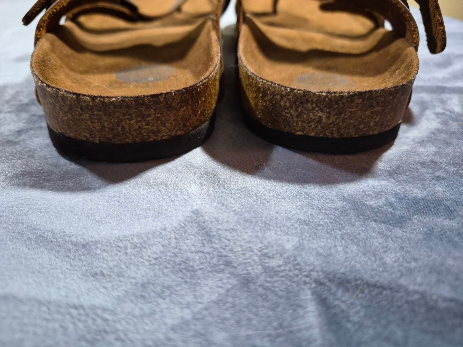 Leather sandals size 7/ 23.5 cm insole - photo 2