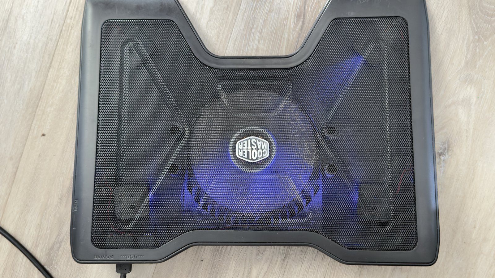 Laptop Cooling Pad – Cooler Master, Big Blue LED Fan, USB
