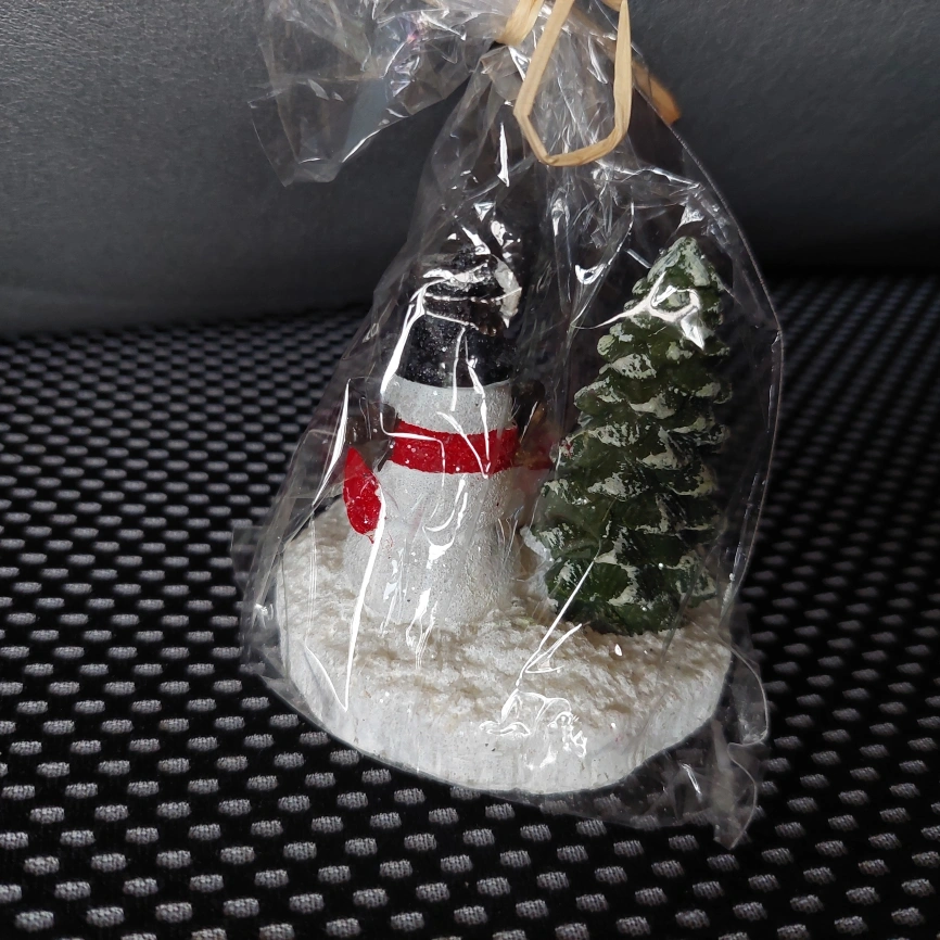 Christmas Tree Snowman Present Candle Stocking Stuffer - photo 4