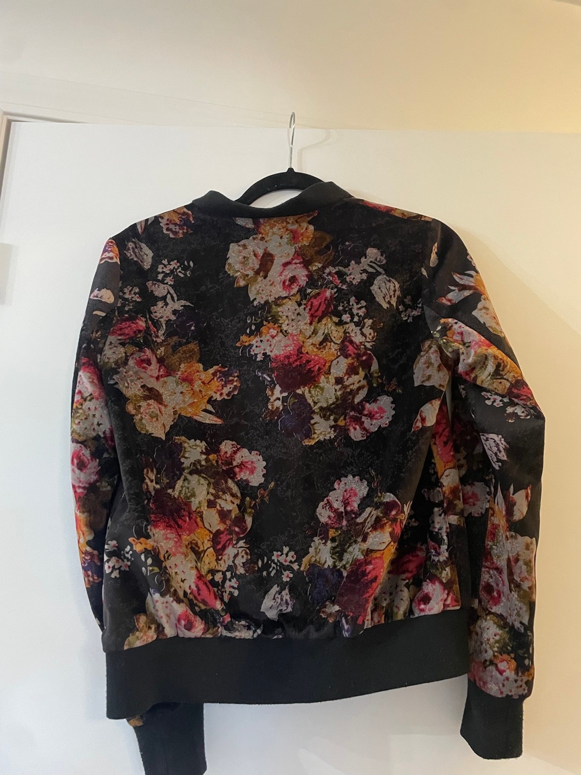 Floral Velour Bomber Jacket - photo 2