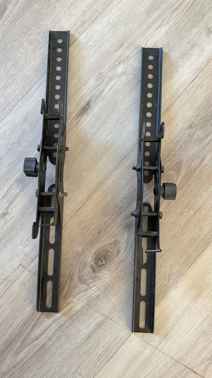 TV Mount Tilt Bracket Arms – Pair, Black (Arms Only)