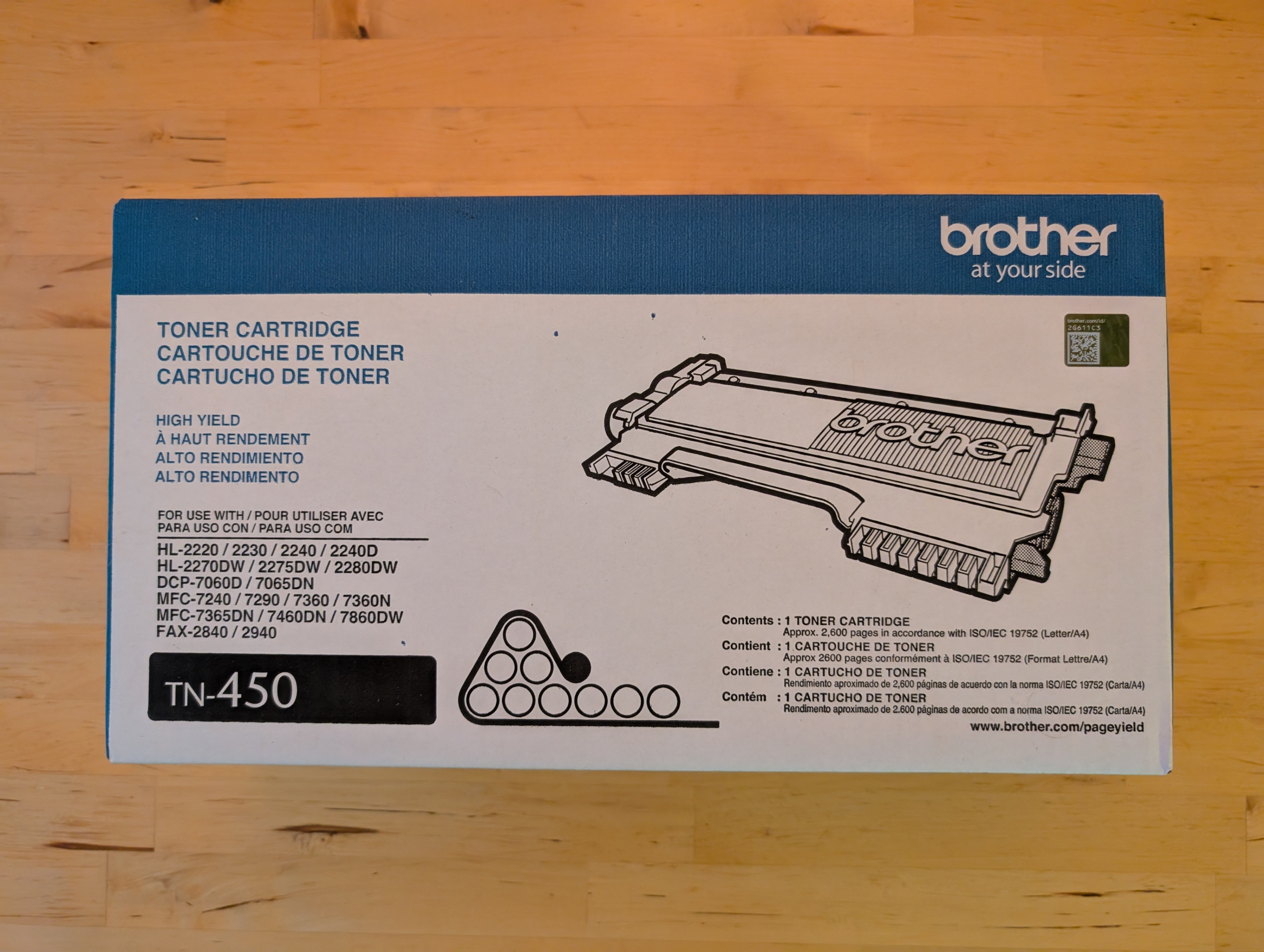 Brother TN-450 High Yield Toner Cartridge