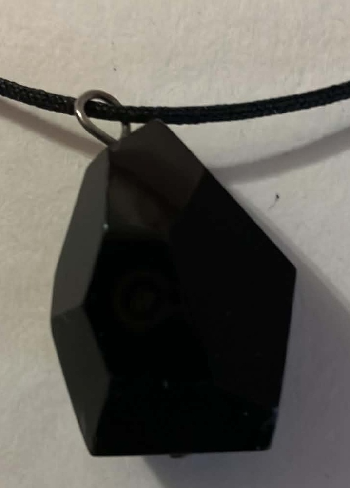 Necklace with Black Stone - 24 Inches - photo 2