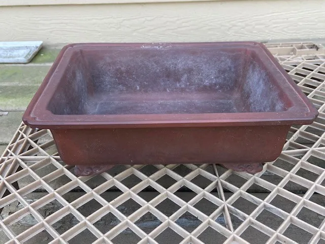 Bonsai Pot 11"　Unglazed Bonsai Pot