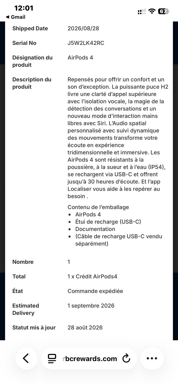 AirPods 4 avec réduction de bruit ANC – NEUFS – Garantie 2027 - photo 3