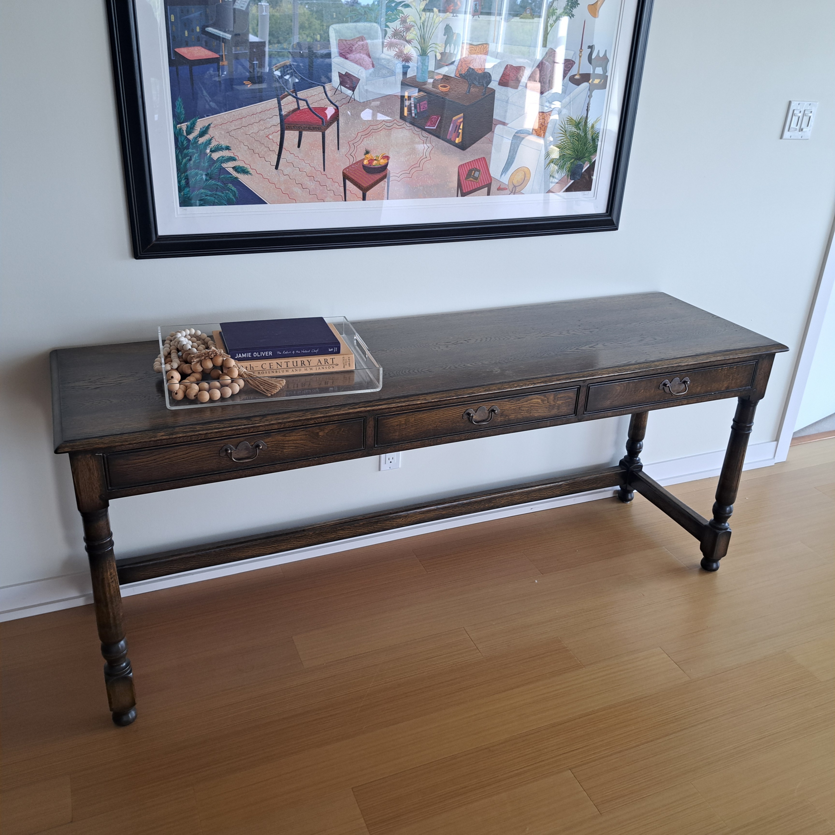 Solid wood console table - photo 4
