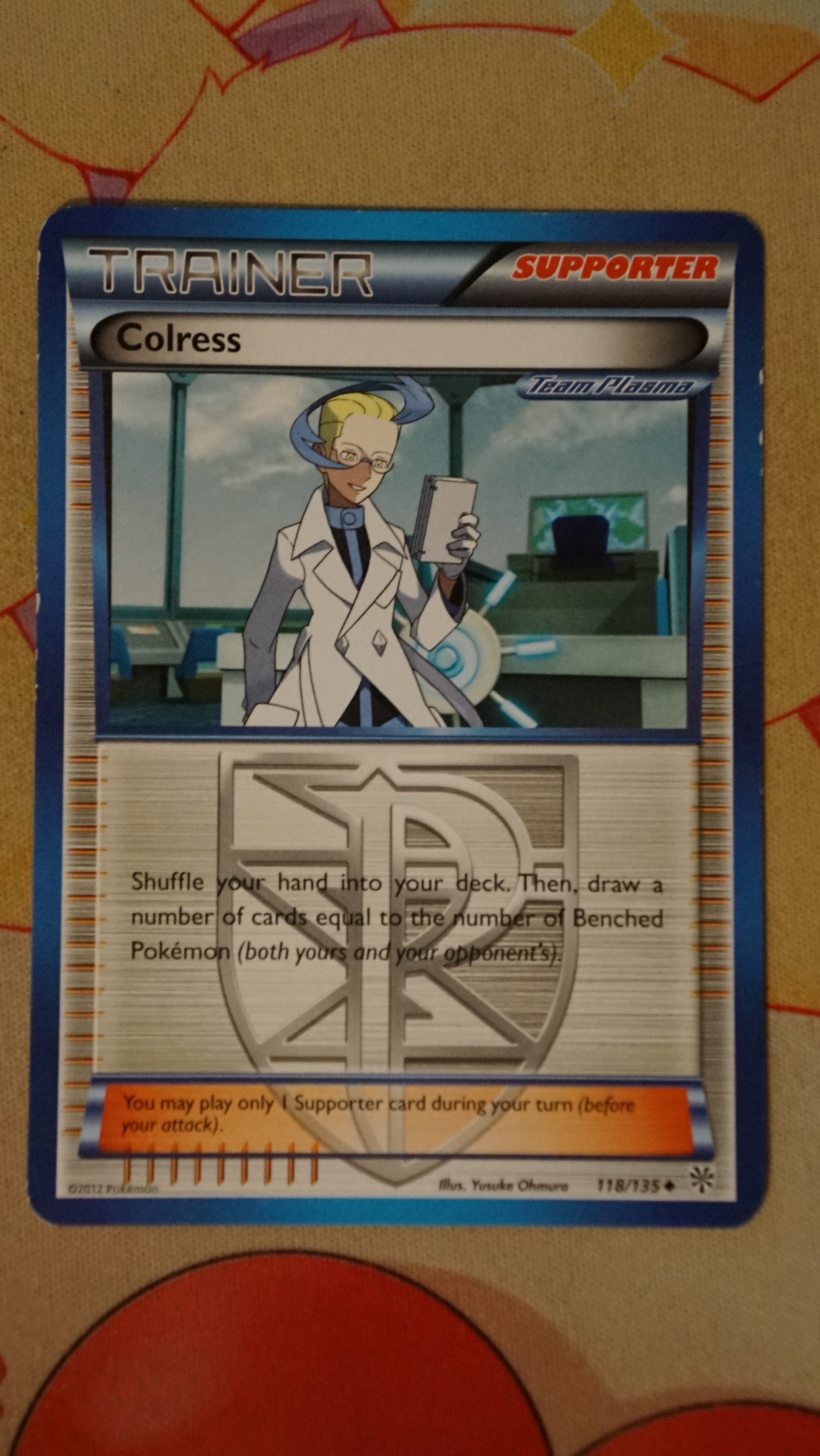 Pokemon Colress 118/135 Plasma Storm LP - photo 3
