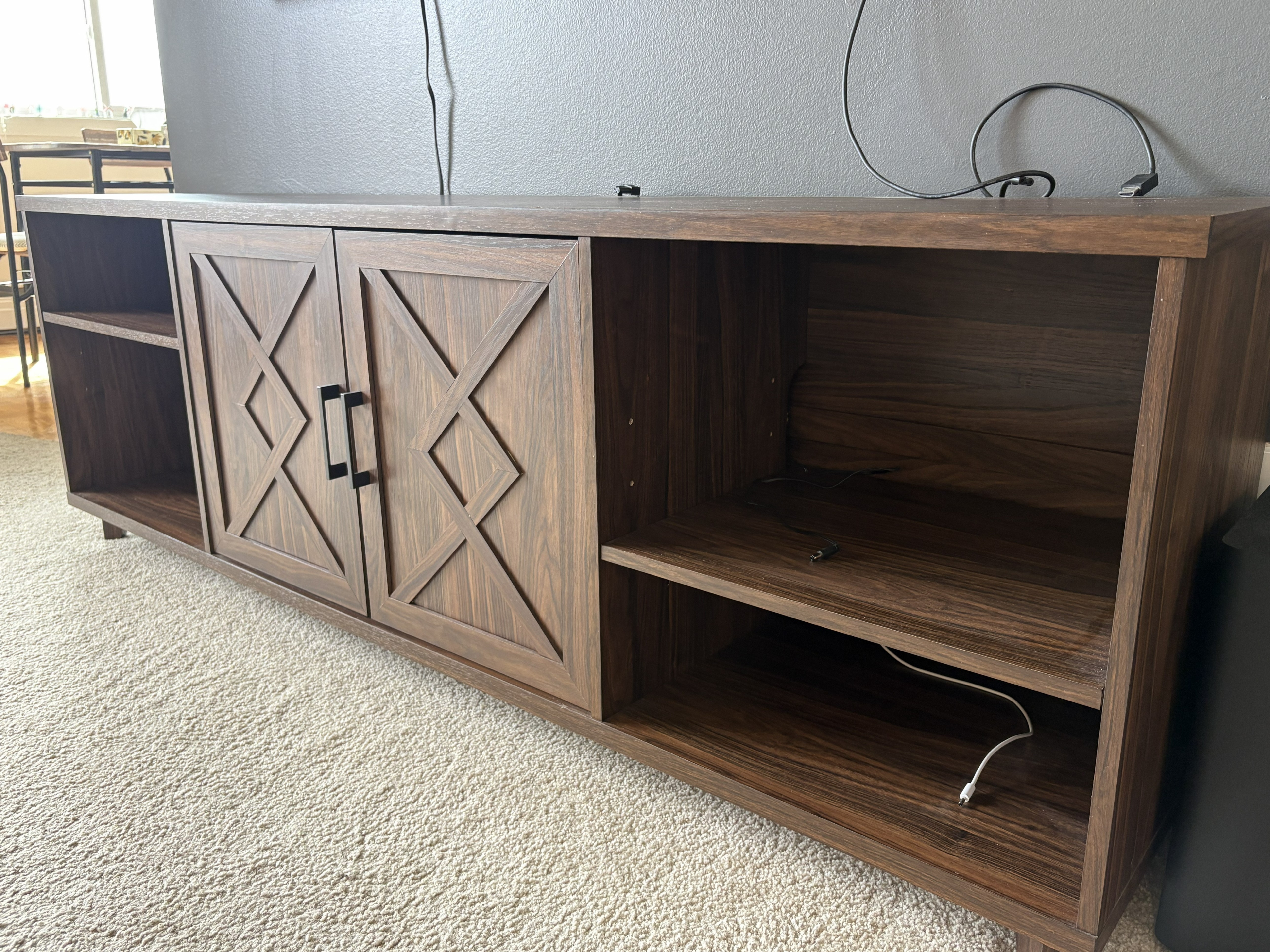 TV Stand/table with Storage – Fits TVs up to 78” - photo 3