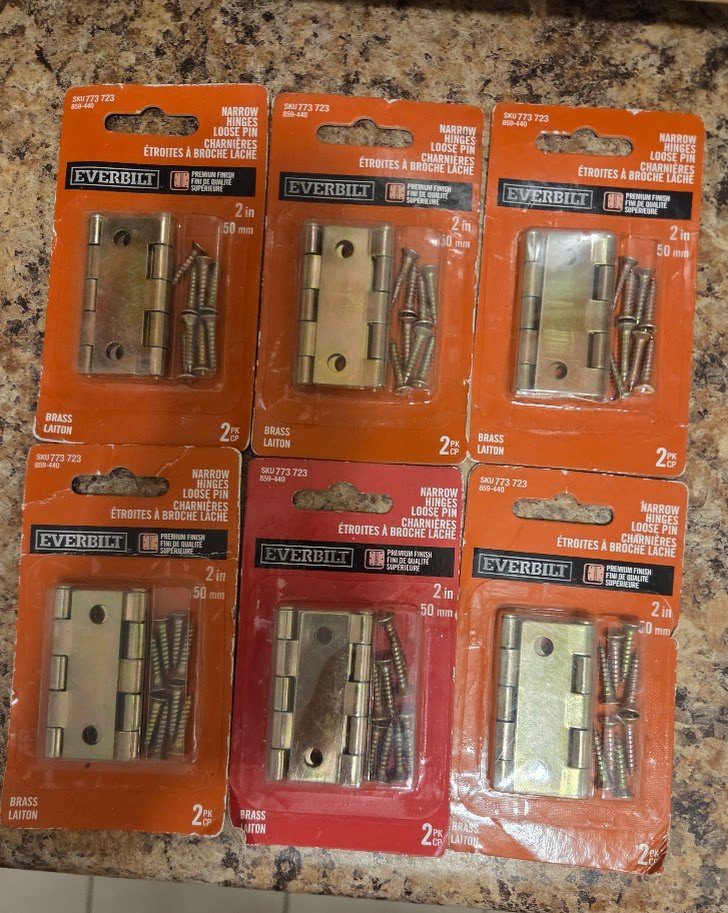 Everbilt 2-inch Zinc-Plated Narrow Utility Hinges (2-Pack)