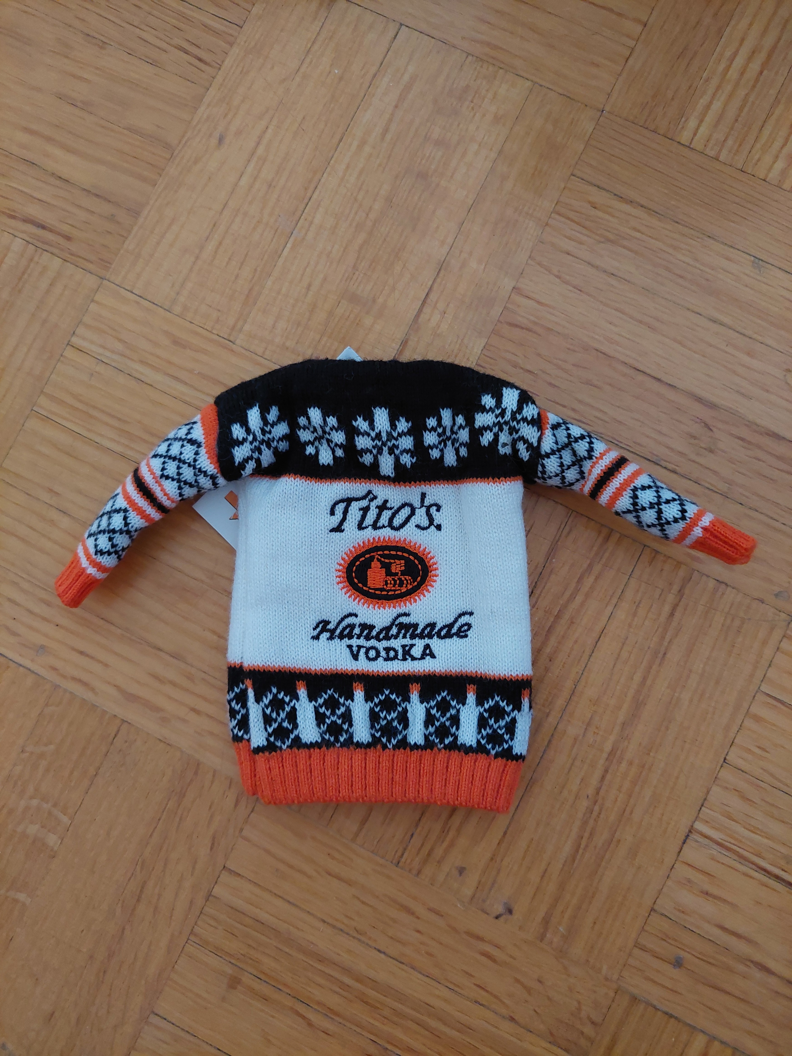 Tito's Handmade Vodka Miniature Sweater Bottle Cover - photo 2