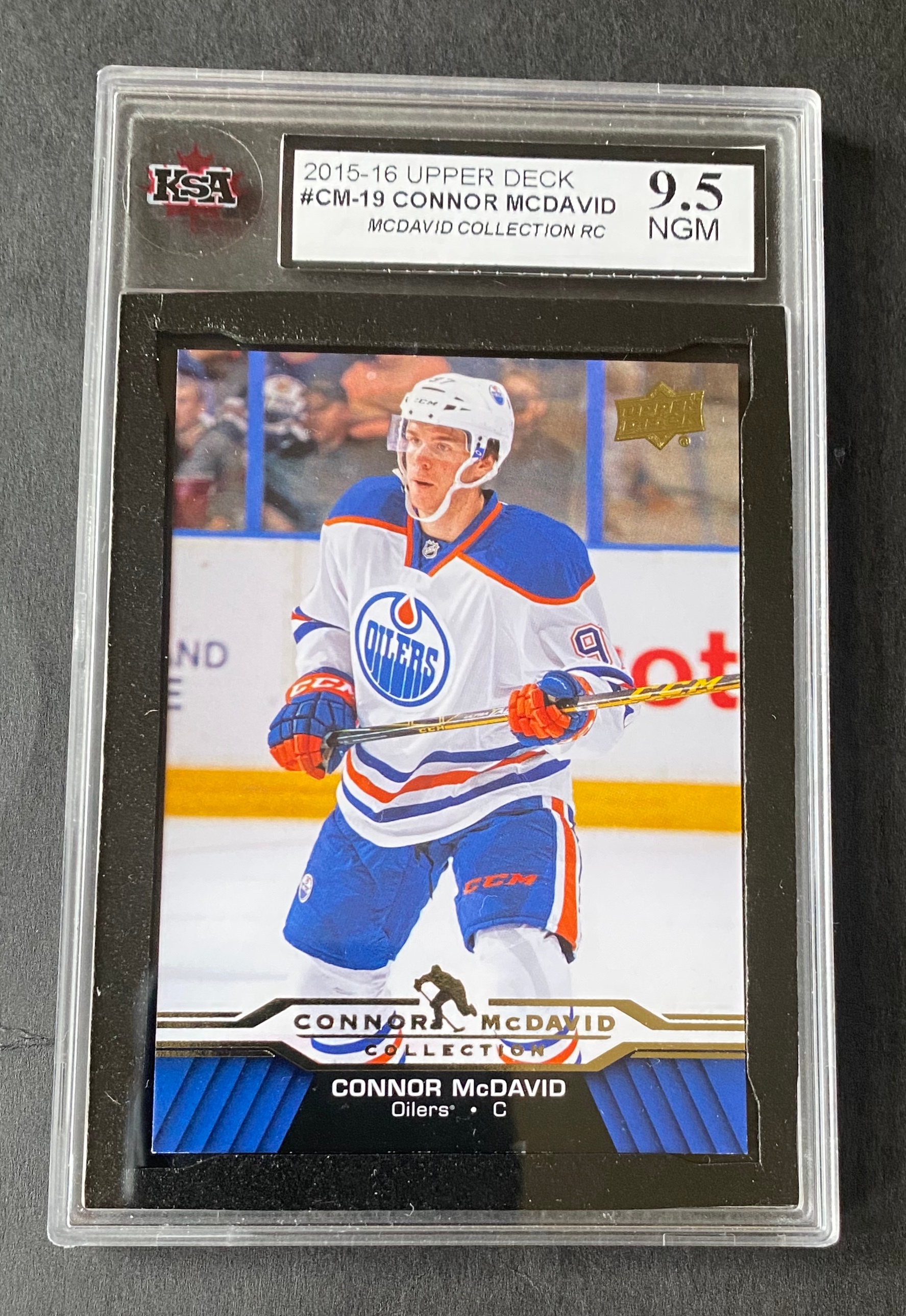 2015 Edmonton Oilers Connor Mcdavid Rookie #CM-19 KSA 9.5