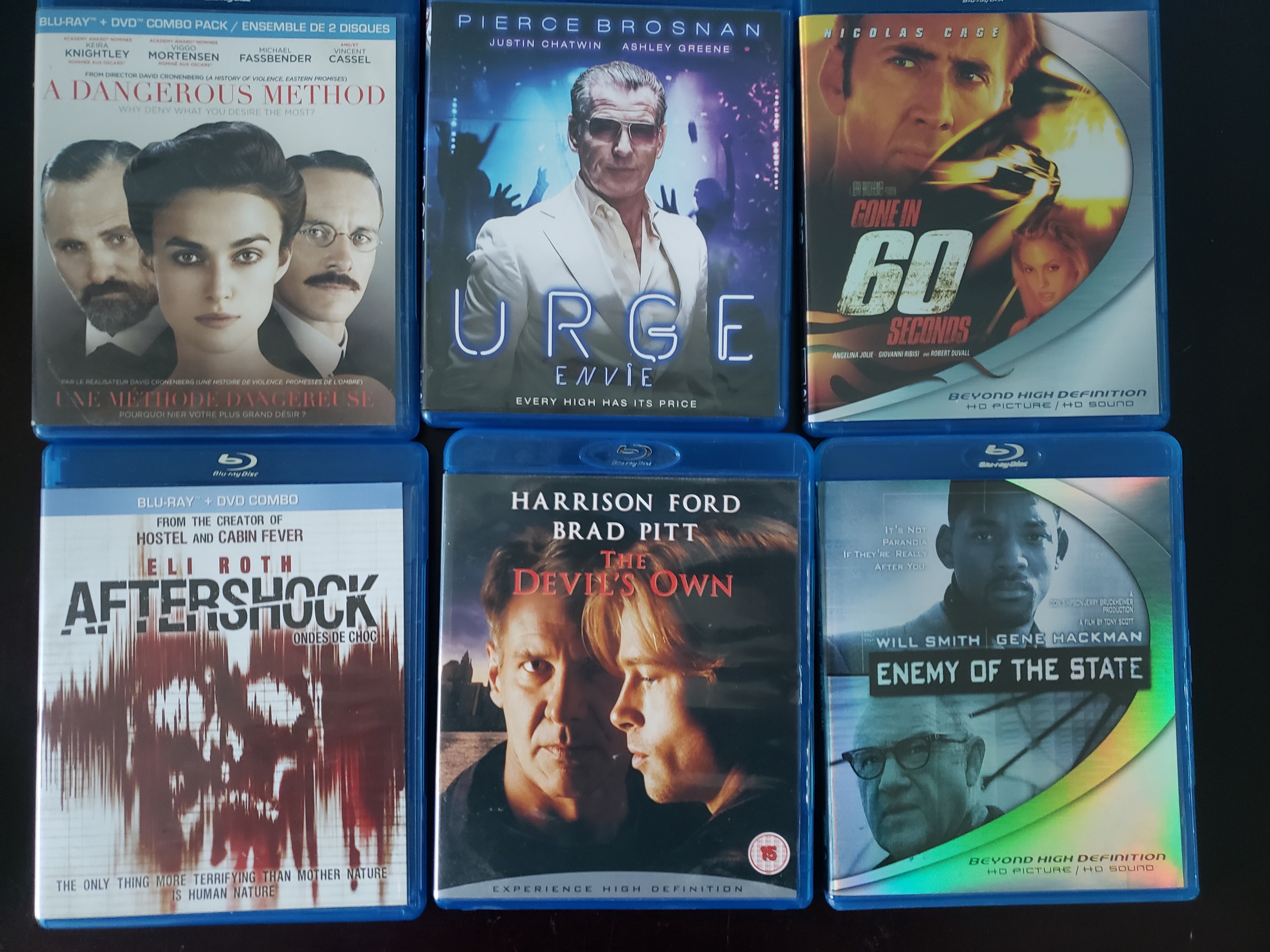 6 Thriller Movies Bluray Bundle